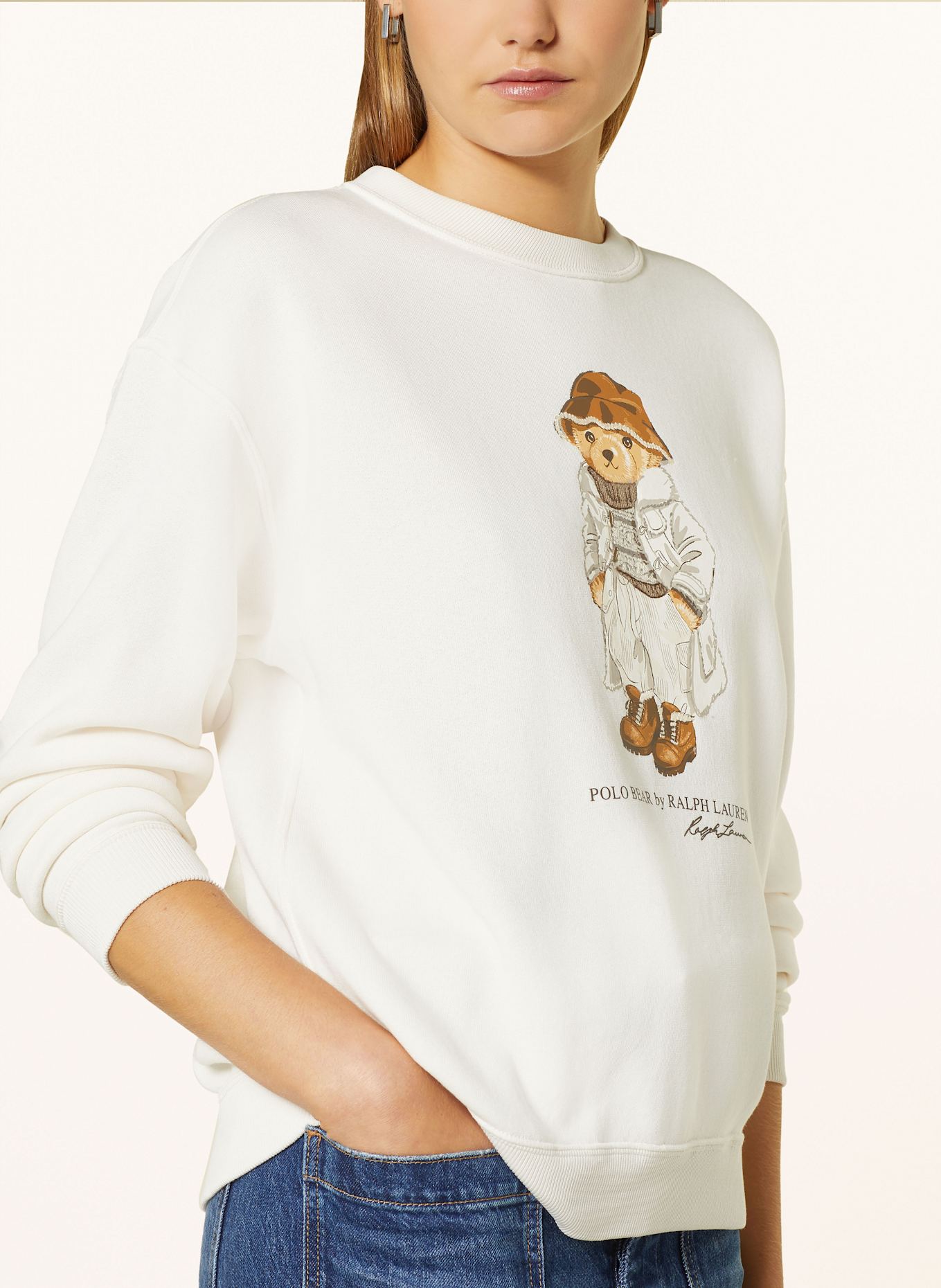 POLO RALPH LAUREN Mikina, Barva: KRÉMOVÁ/ HNĚDÁ/ ŠEDÁ (Obrázek 4)