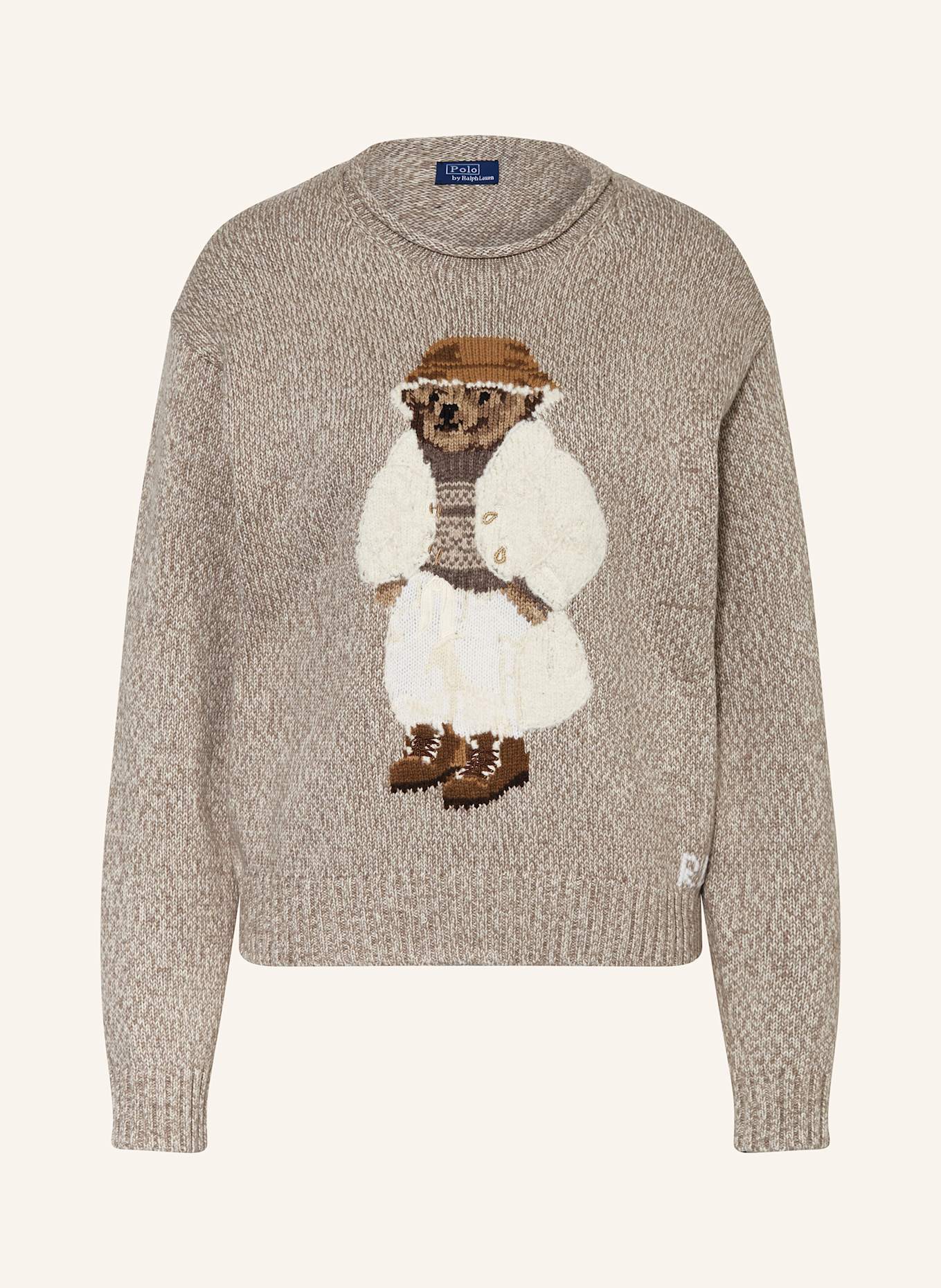 みうこ⋆︎*おまとめ割可◡̈⃝︎⋆︎* POLO RALPH LAURENセーターS POLO RALPH LAUREN Sweater in brown / light brown / white