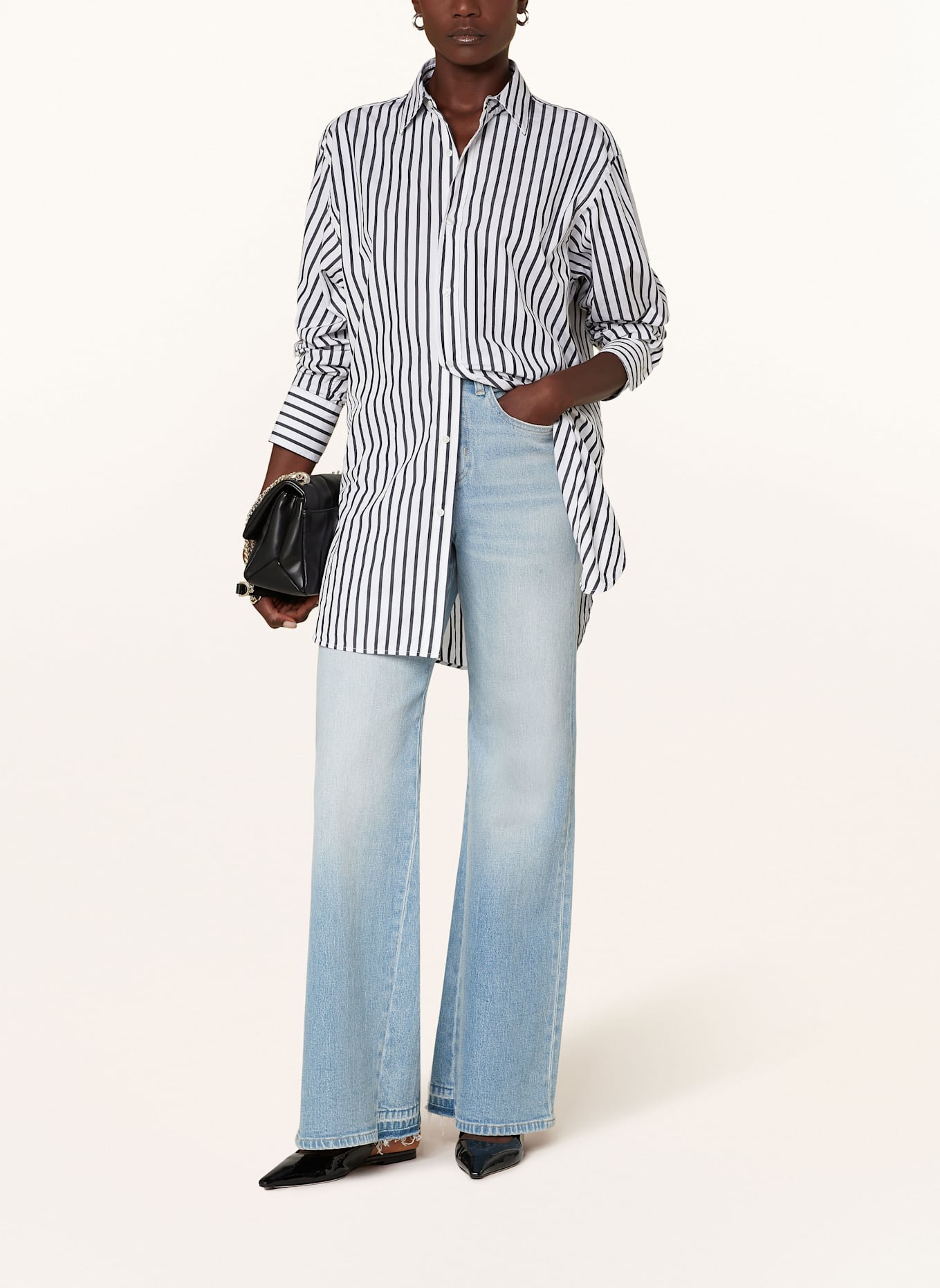 BOSS Straight Jeans ROSALYA: 460 OPEN BLUE
