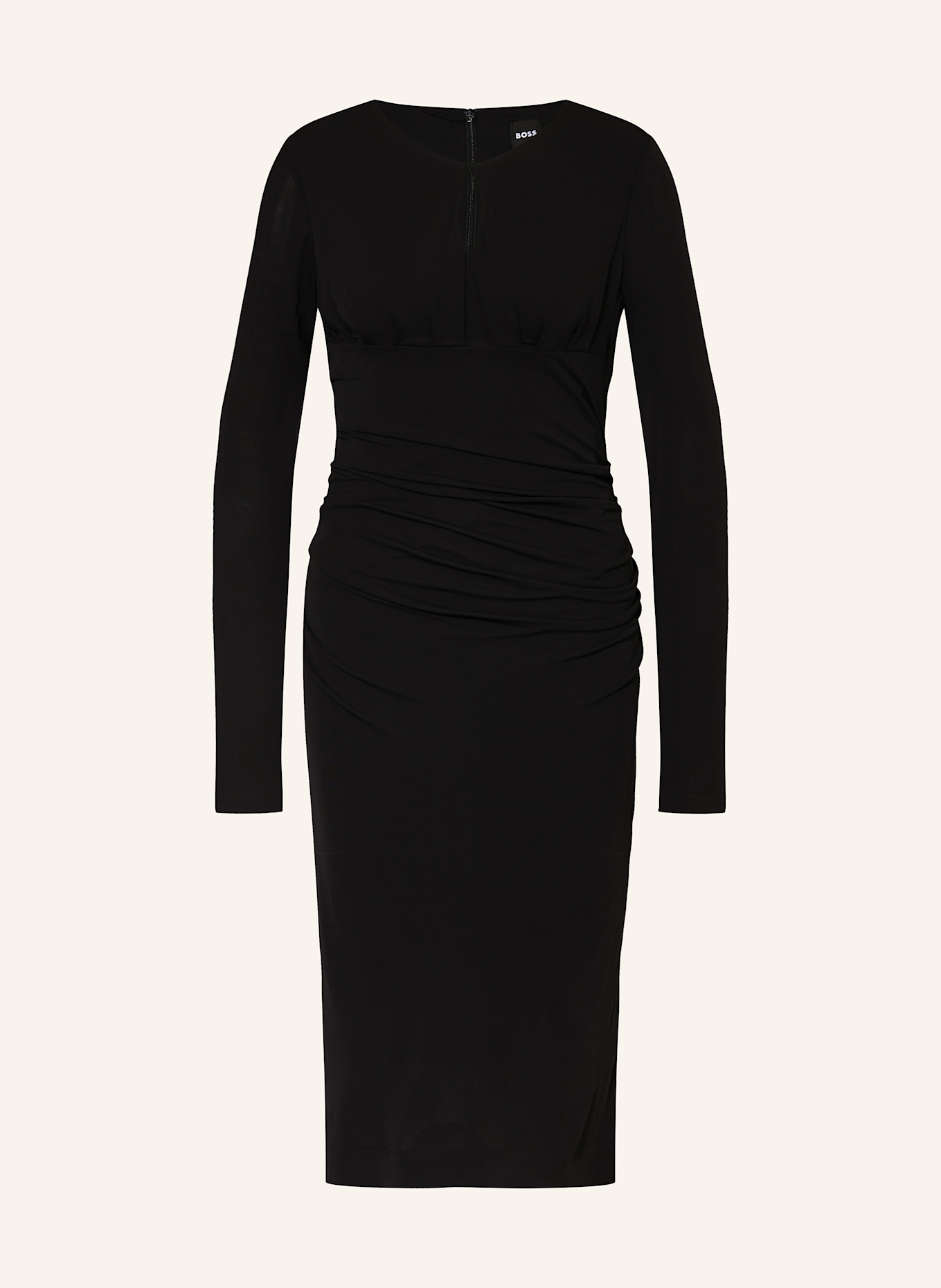 BOSS Pouzdrové šaty EDENI: ČERNÁ