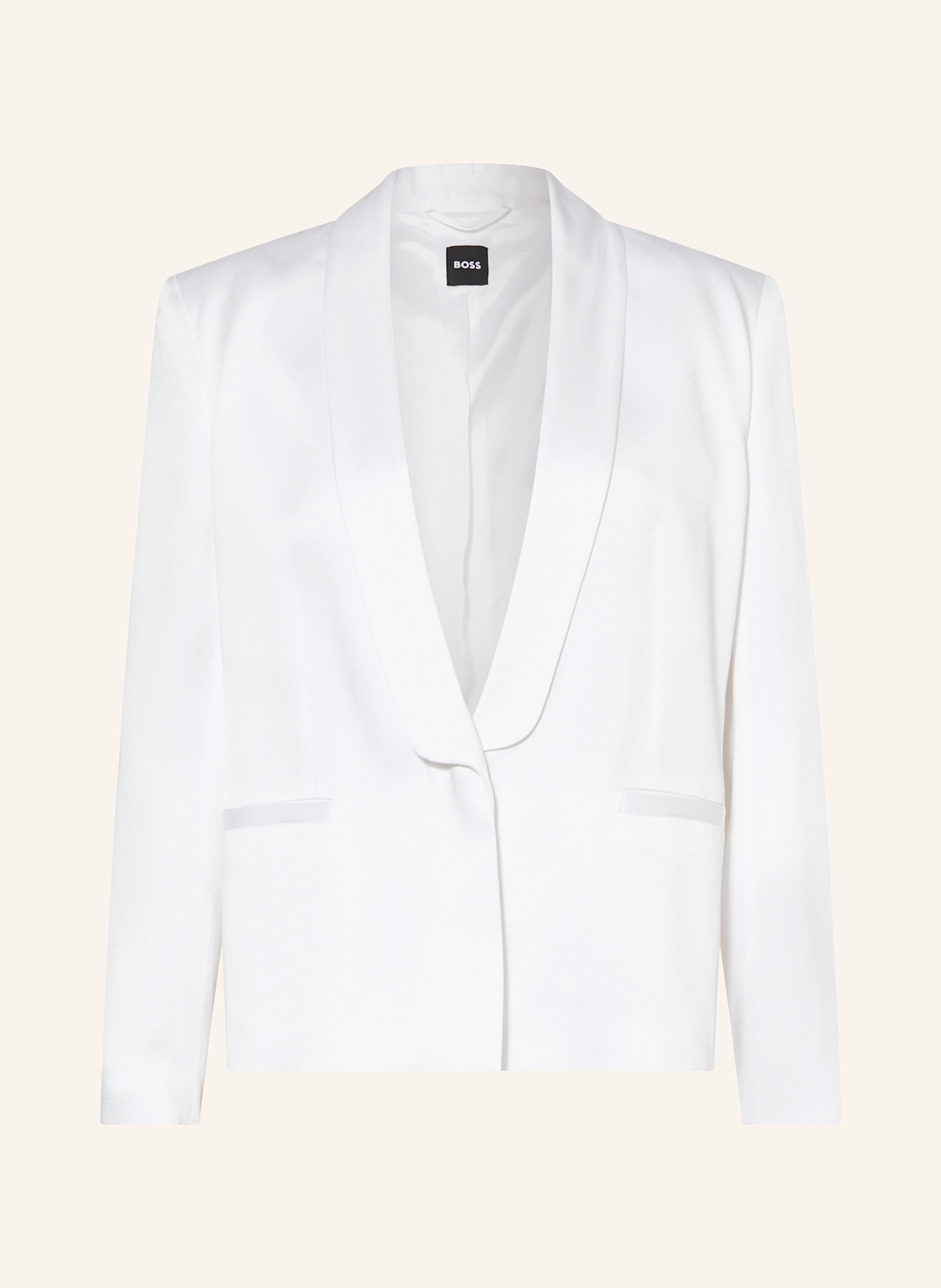 BOSS Saténový blejzr JANKA3: BÍLÁ