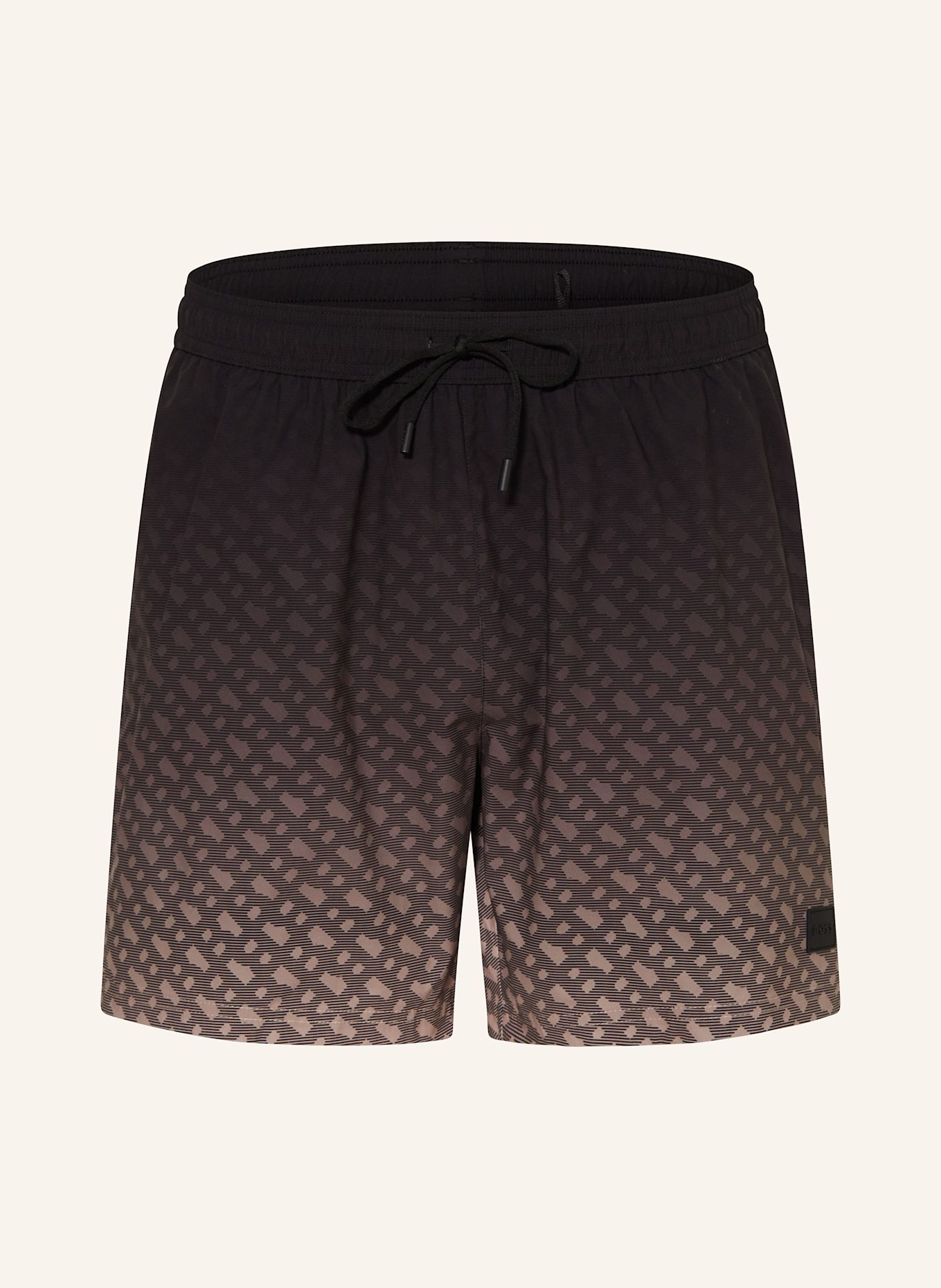 BOSS Badeshorts VALE, Farbe: SCHWARZ/ BEIGE (Bild 1)