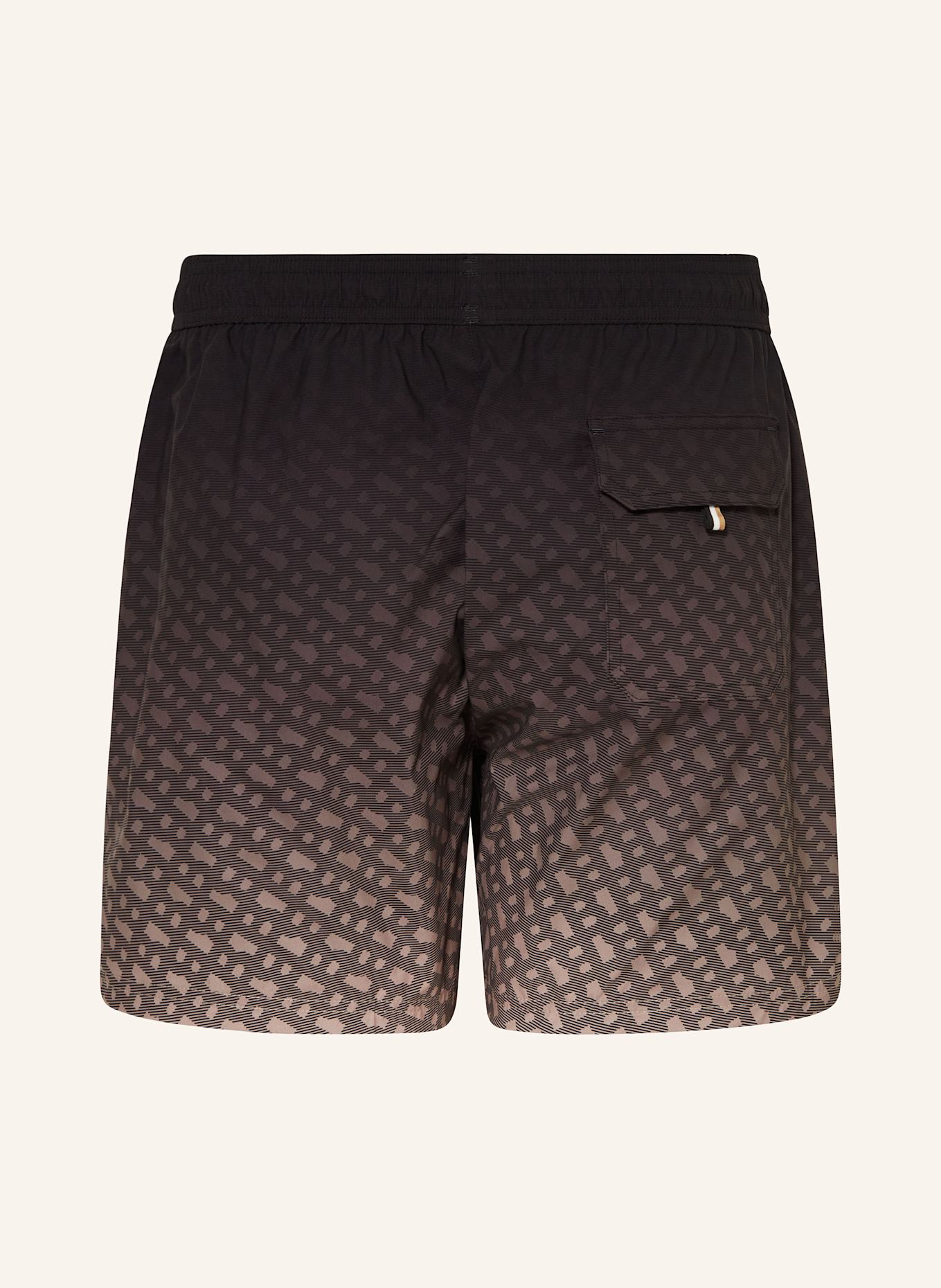 BOSS Badeshorts VALE, Farbe: SCHWARZ/ BEIGE (Bild 2)