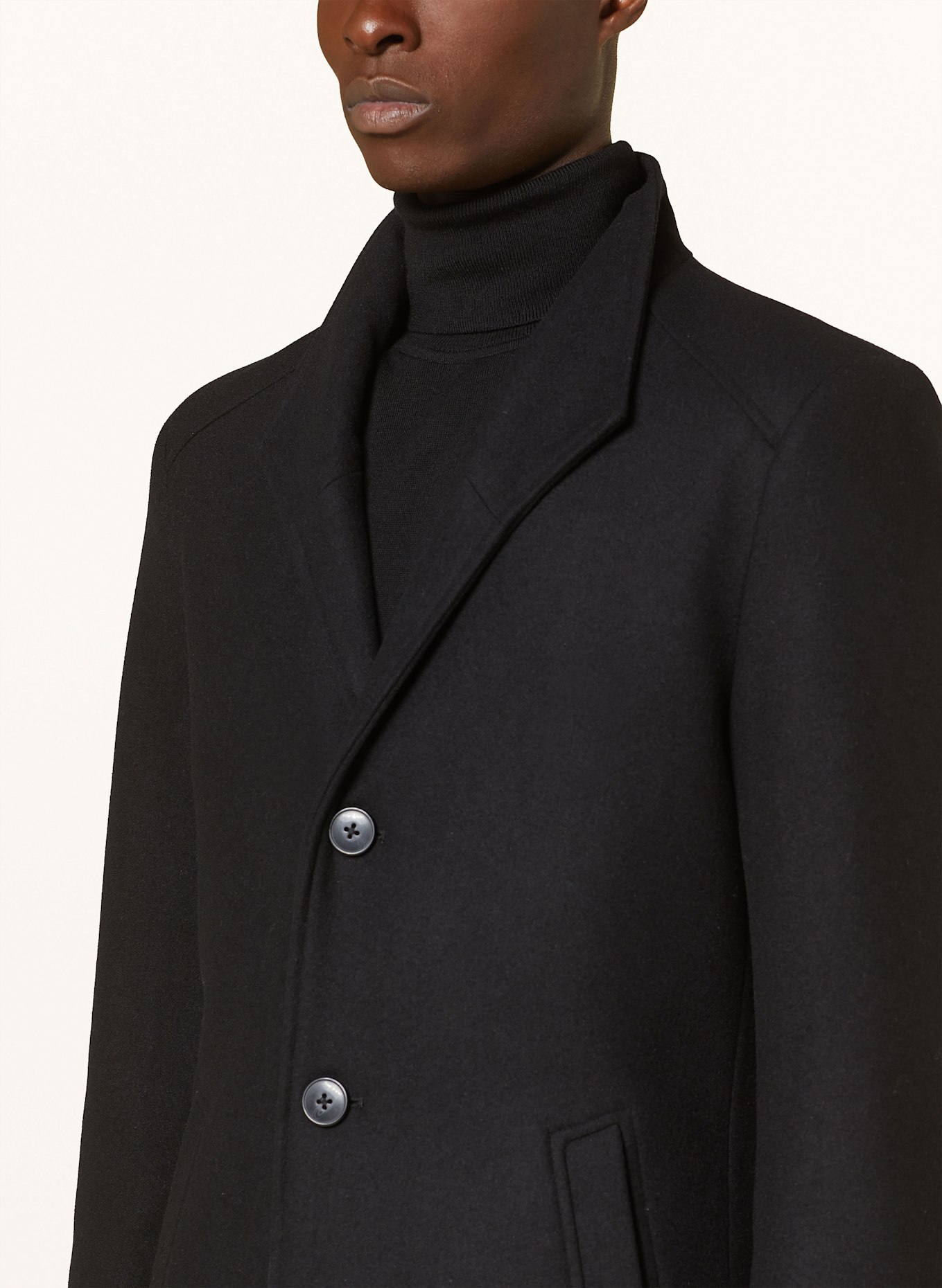 PAUL NEWTON coat, Color: BLACK (Image 4)
