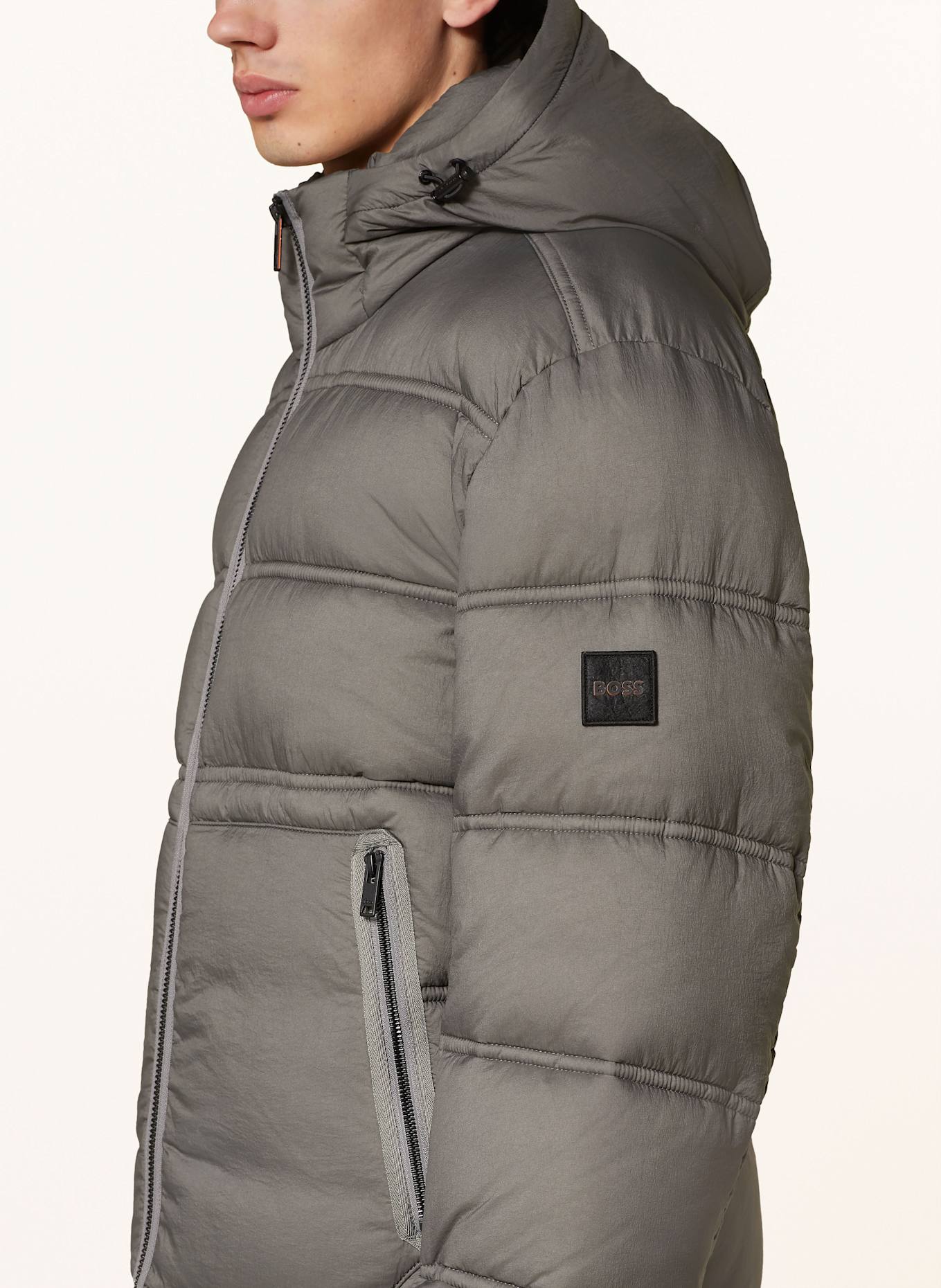 BOSS Steppjacke OKOBRA1: GRAU
