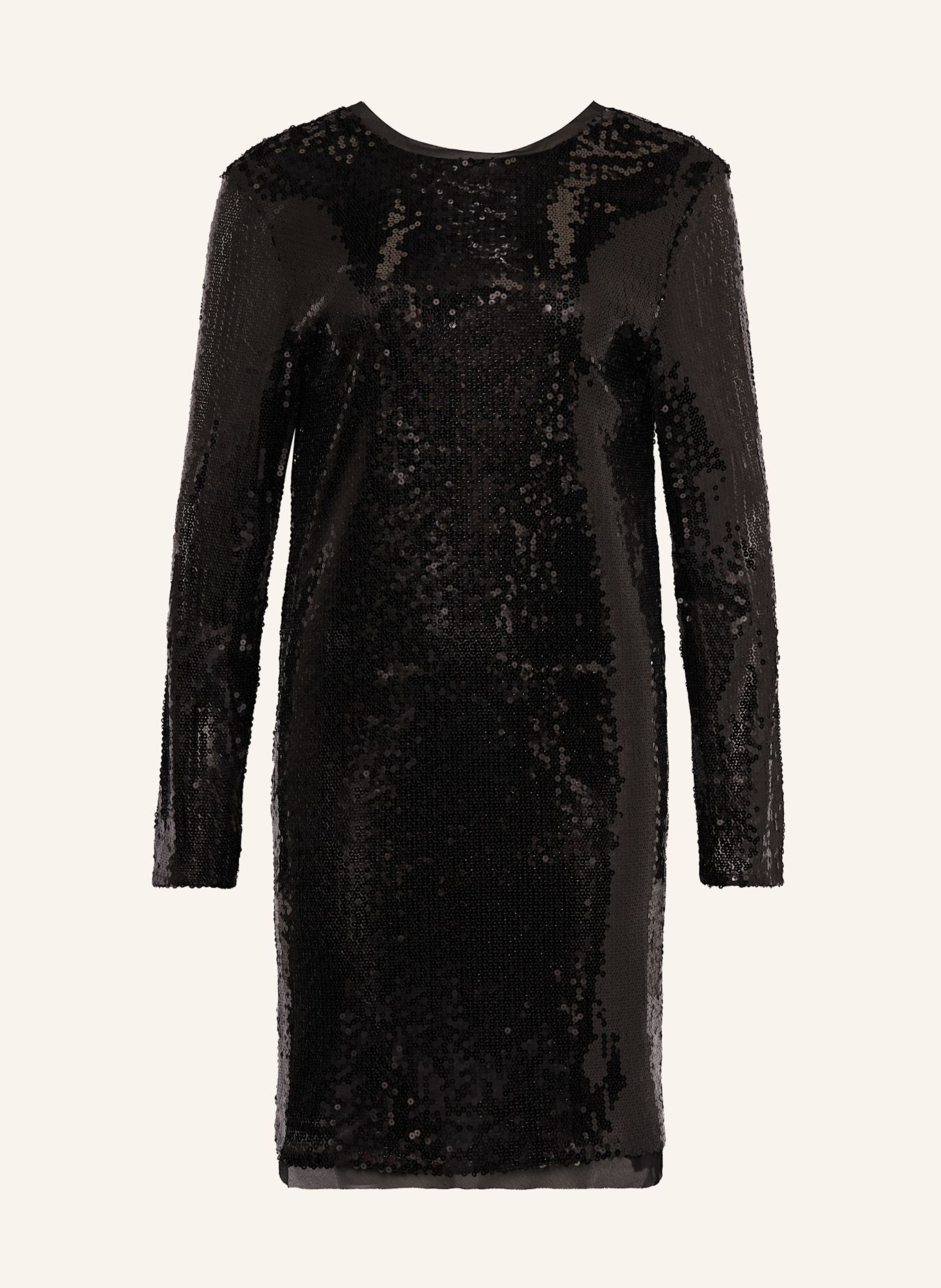 BOSS Šaty DALENTIN s flitry: ČERNÁ