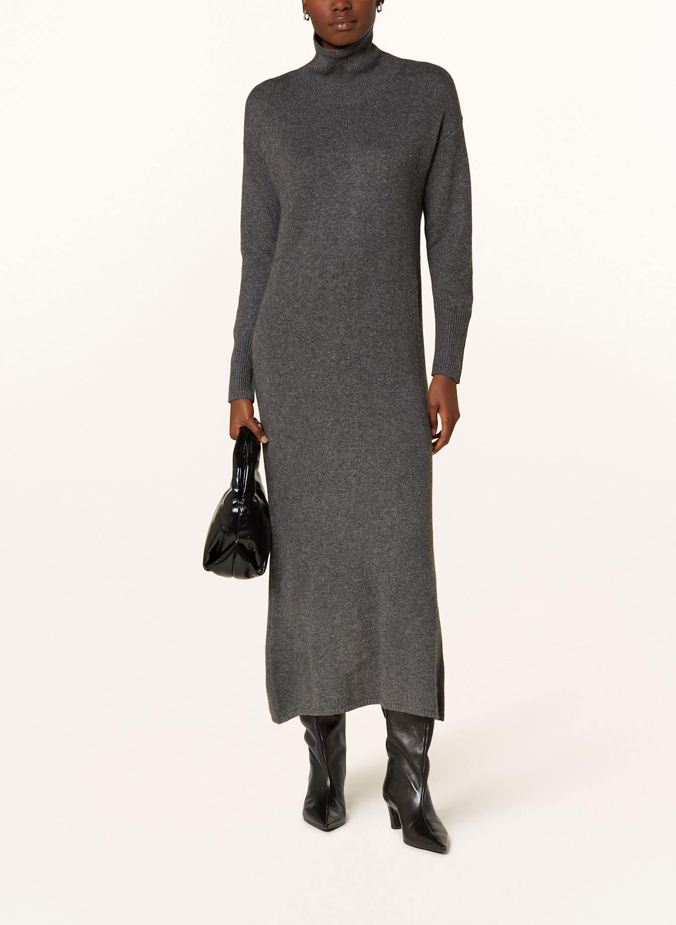 MRS & HUGS Cashmere knit dress, Color: DARK GRAY (Image 2)