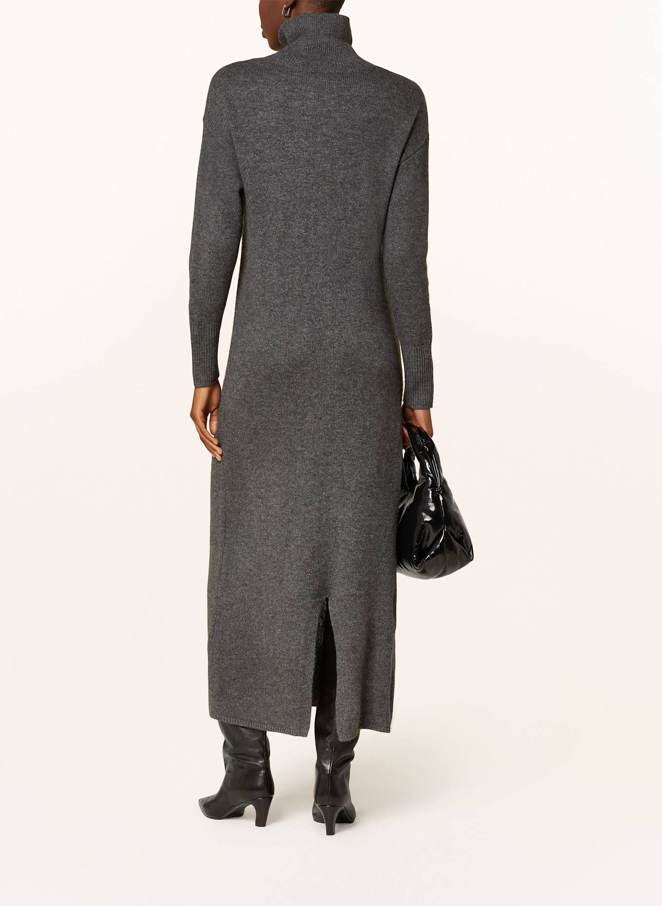 MRS & HUGS Cashmere knit dress, Color: DARK GRAY (Image 3)
