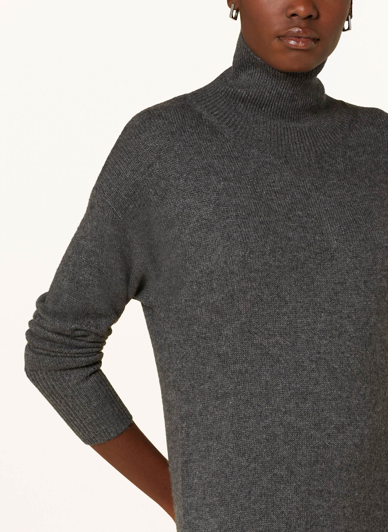 MRS & HUGS Cashmere knit dress, Color: DARK GRAY (Image 4)