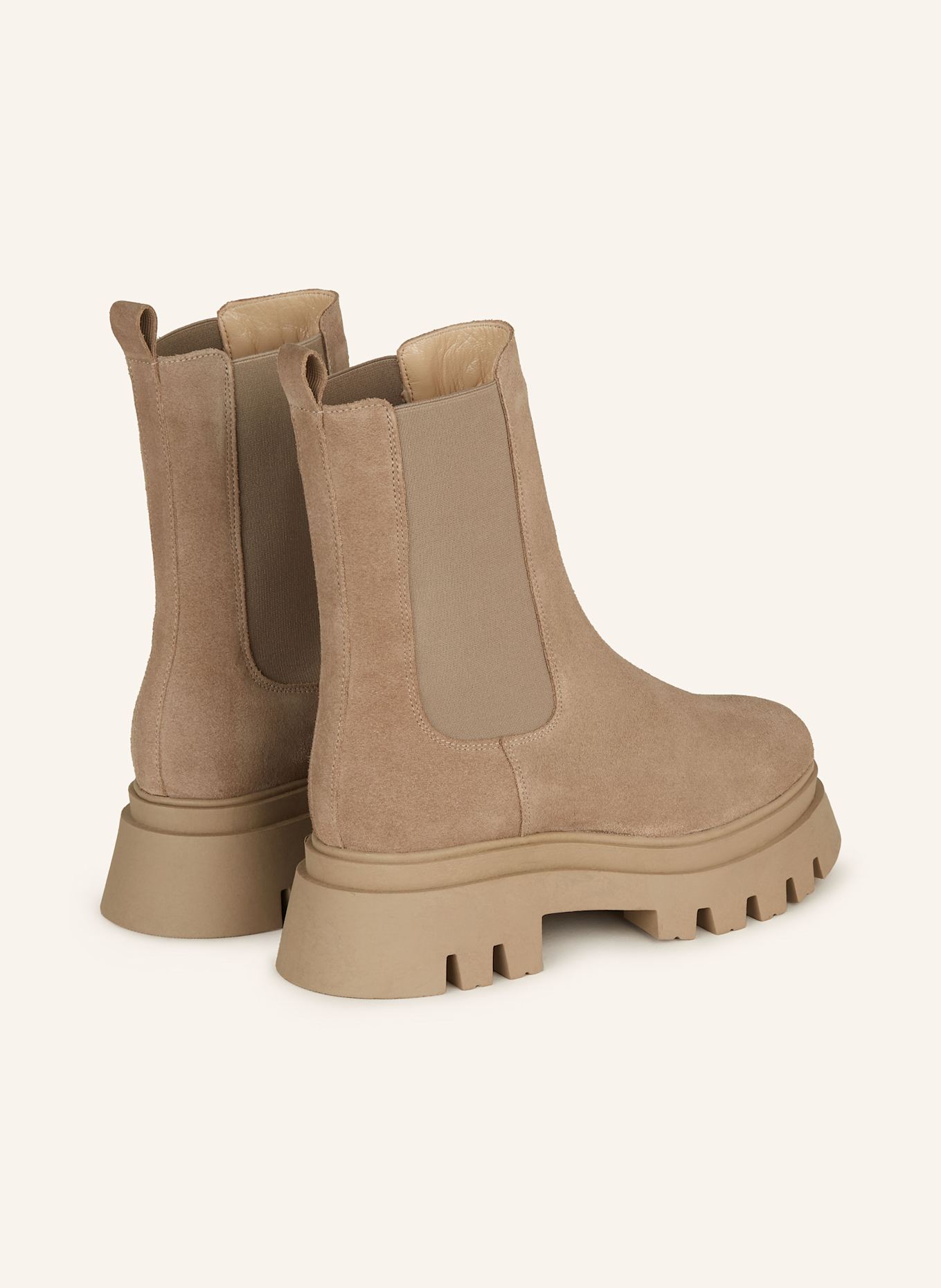 MRS & HUGS Chelsea-Boots: BEIGE