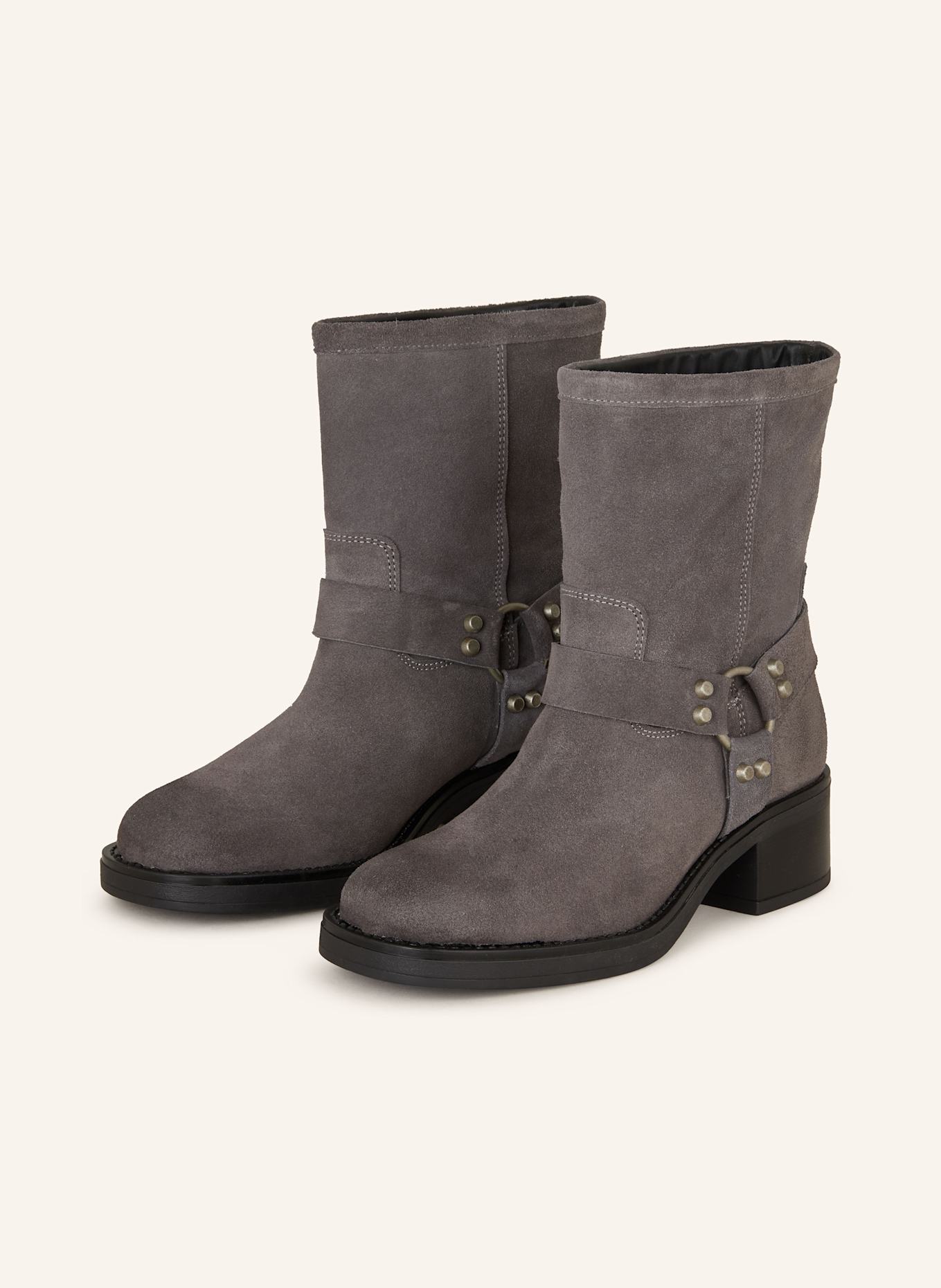 MRS & HUGS Biker Boots: GRAY