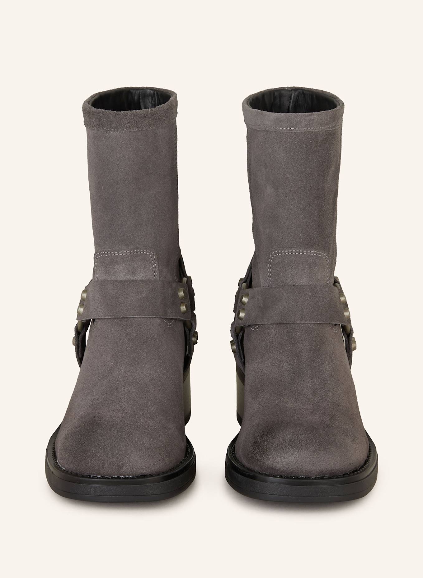 MRS & HUGS Biker Boots: GRAY