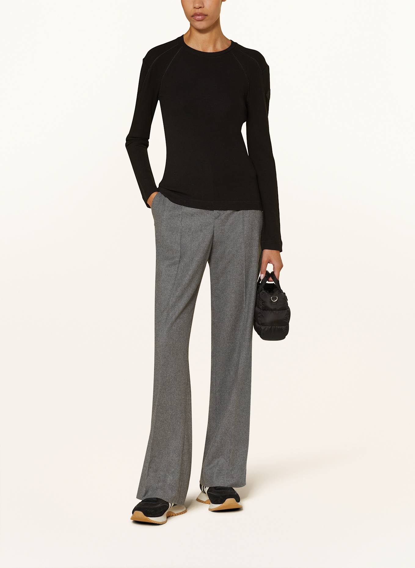 MONCLER Longsleeve: SCHWARZ