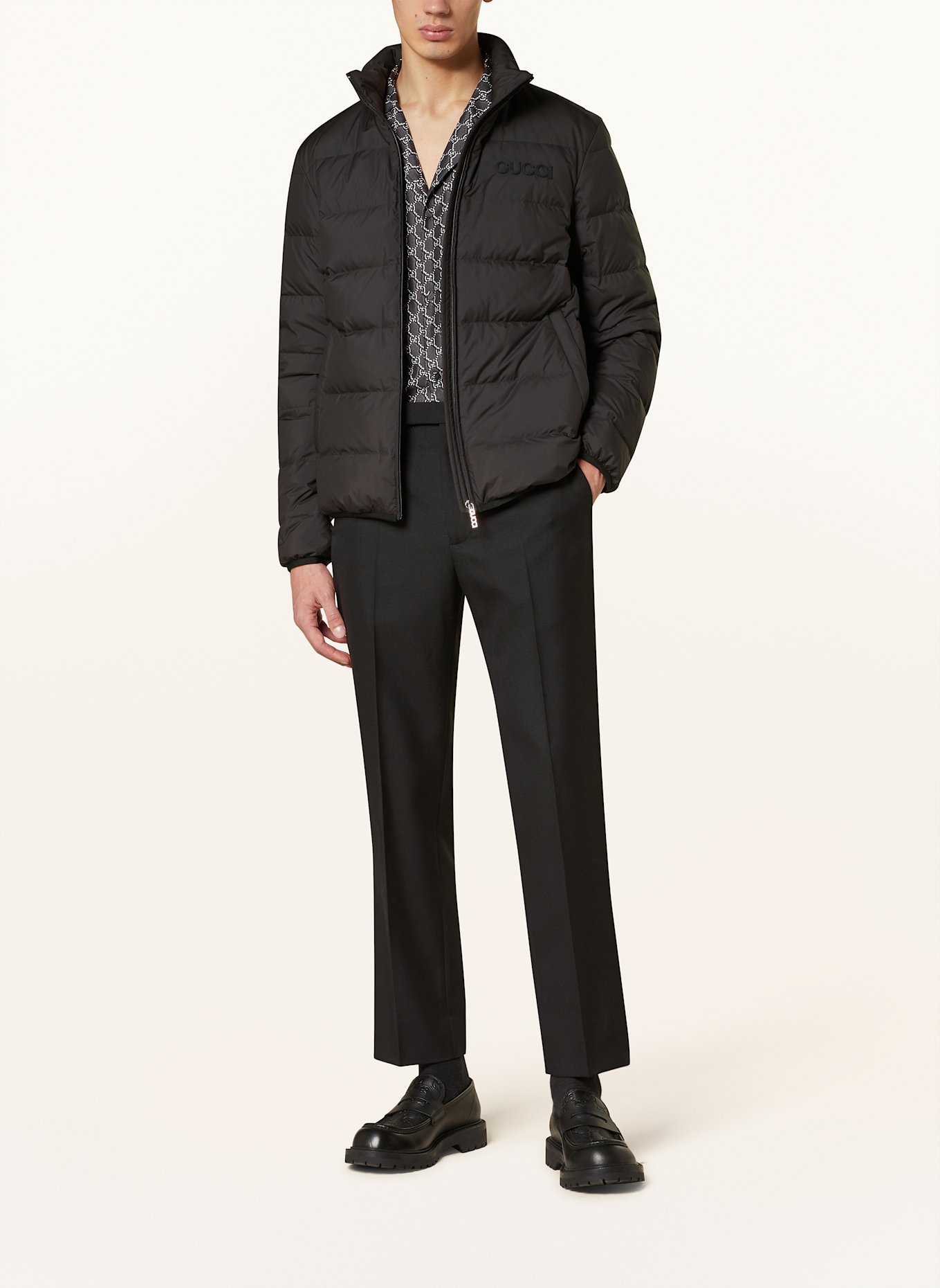 GUCCI Down jacket in black