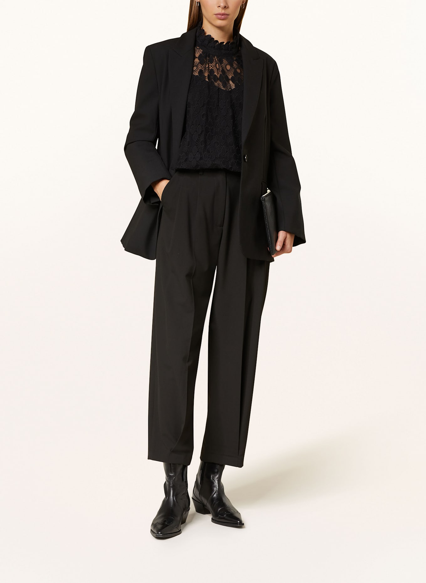 Rich & Royal 7/8 pants: BLACK
