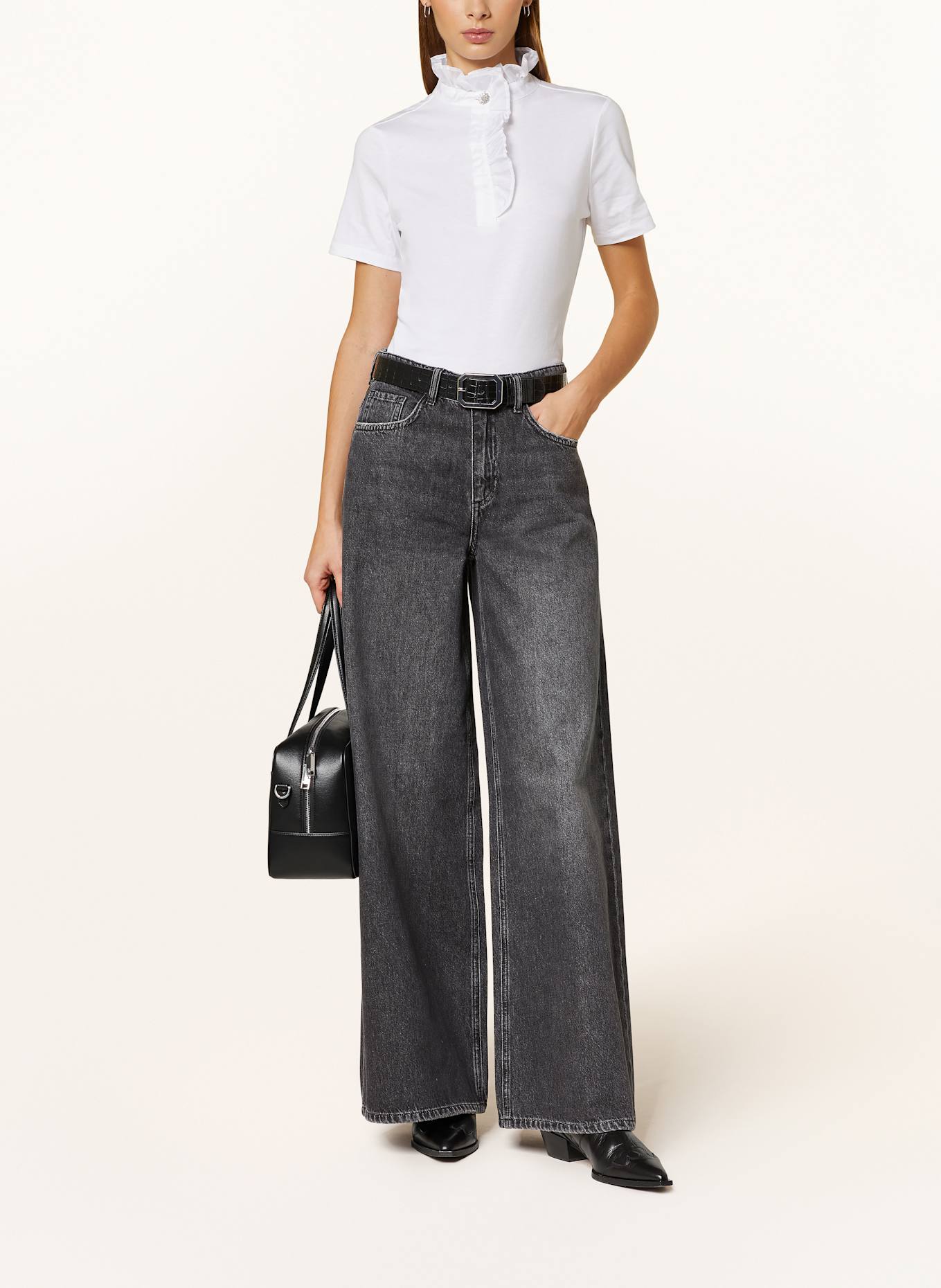 Rich & Royal Flared jeans: 900 DENIM BLACK