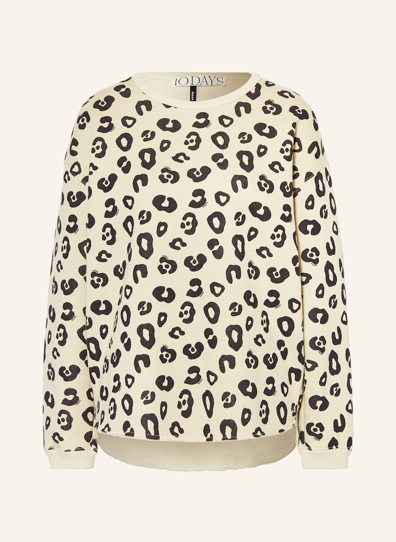 10DAYS Bluza nierozpinana: BEŻOWY / CIEMNOBRĄZOWY