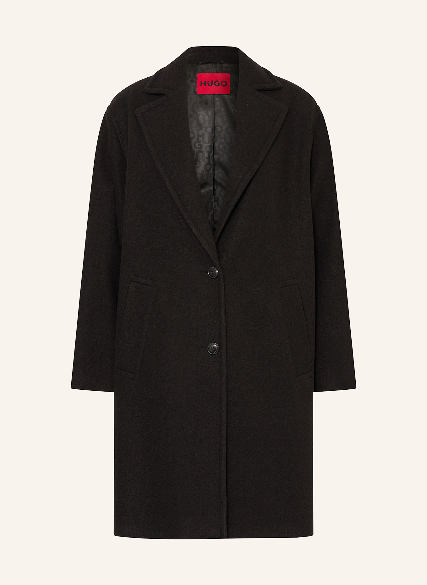 HUGO MATEA coat in black