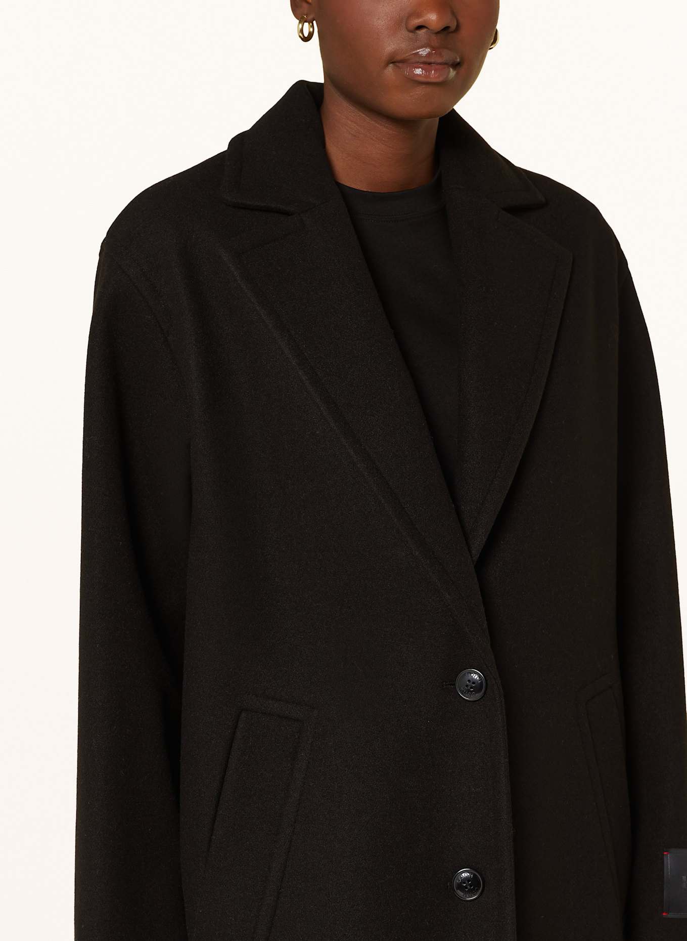 HUGO Mantel MATEA: SCHWARZ