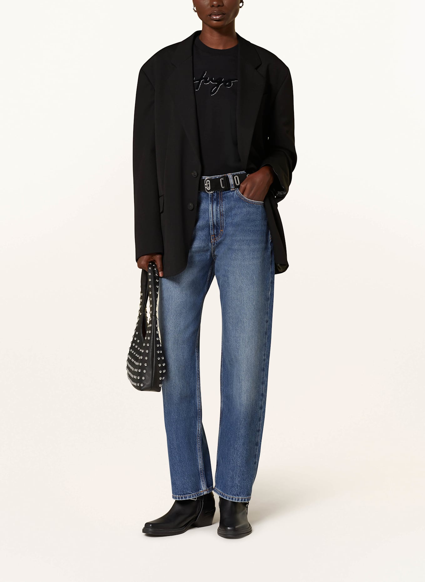 HUGO Straight jeans GILISSI, Color: 420 MEDIUM BLUE (Image 2)