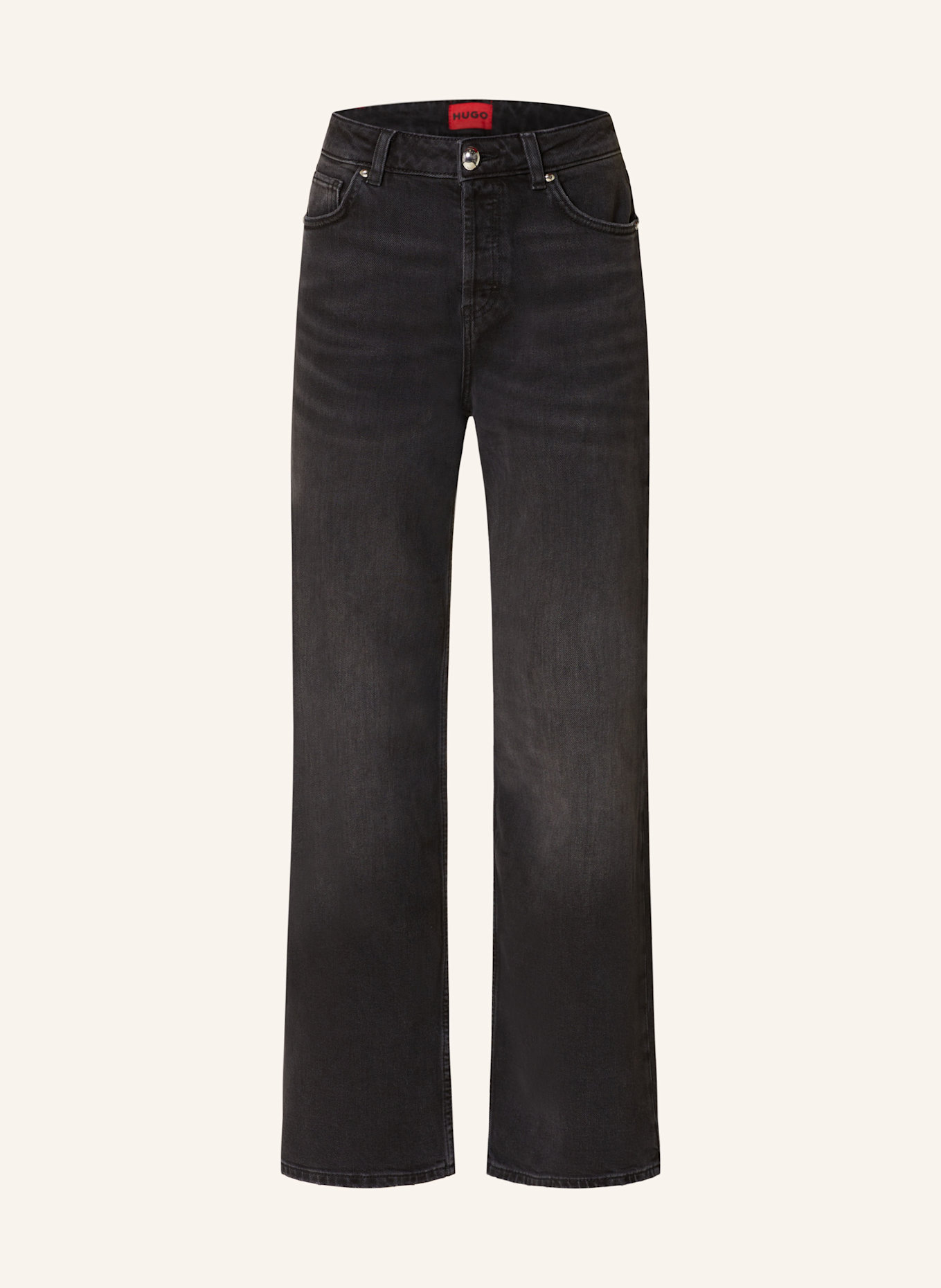 HUGO Straight jeans, Color: BLACK (Image 1)