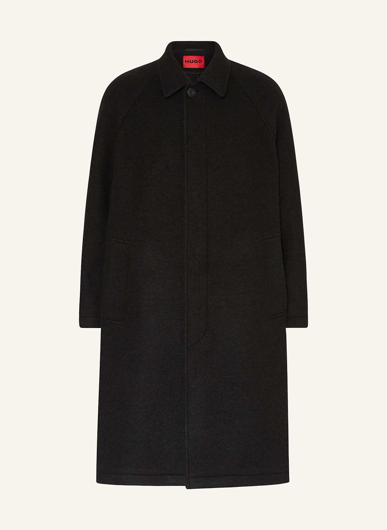 HUGO Coat MAUREL2441: BLACK