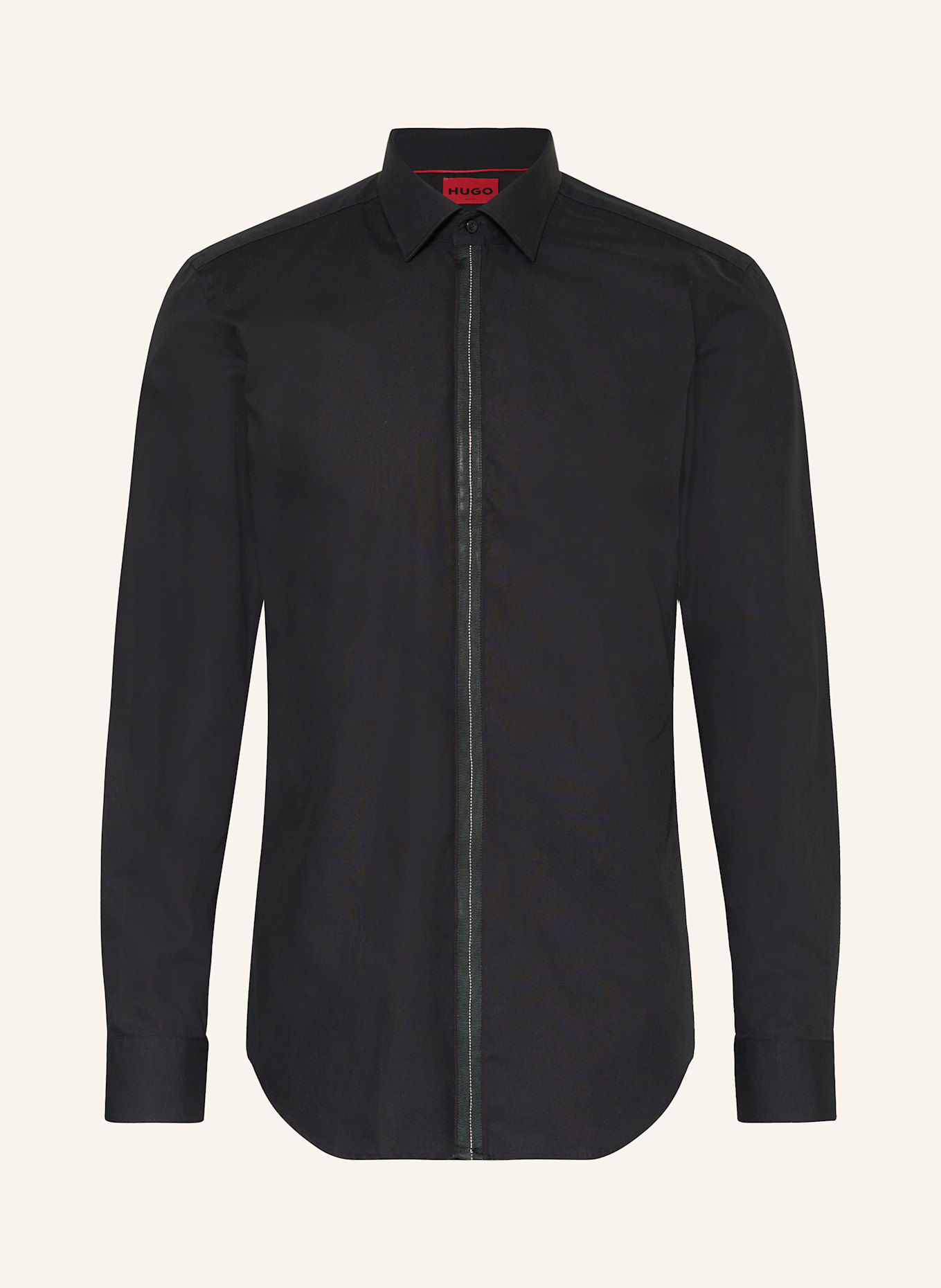 HUGO Hemd KEIDI Slim Fit: SCHWARZ