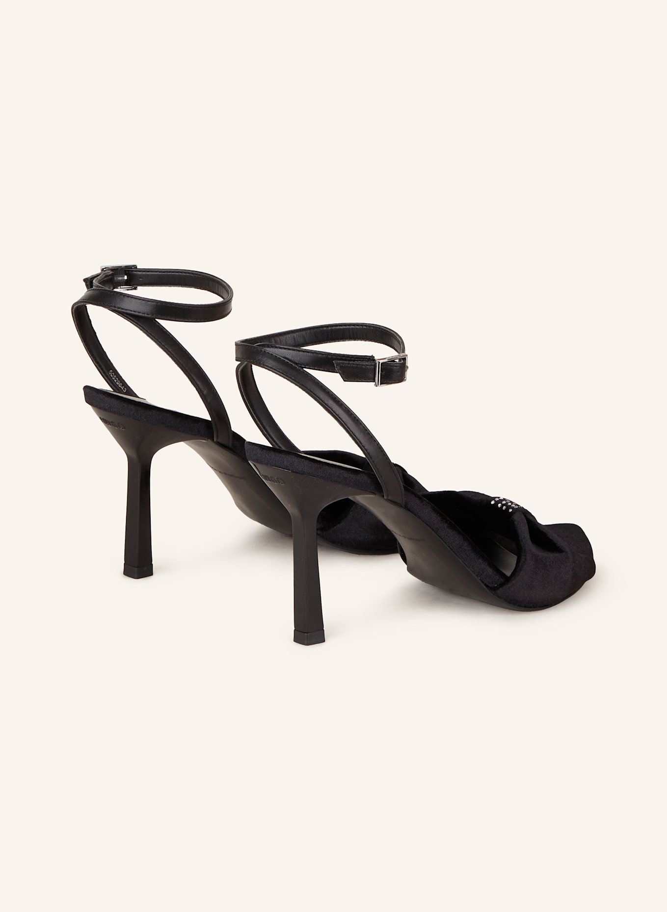 HUGO Sandals KATNISS with decorative gems: BLACK