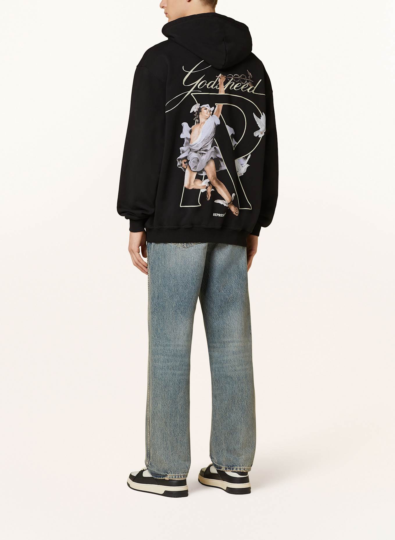 REPRESENT Hoodie HERMES: SCHWARZ / BRAUN / LILA