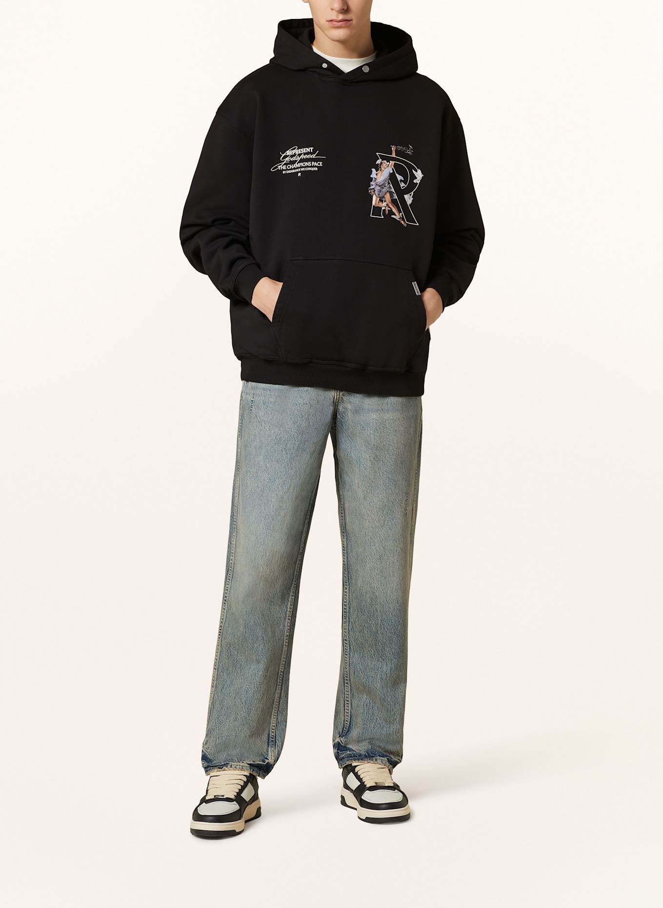REPRESENT Hoodie HERMES in black brown purple