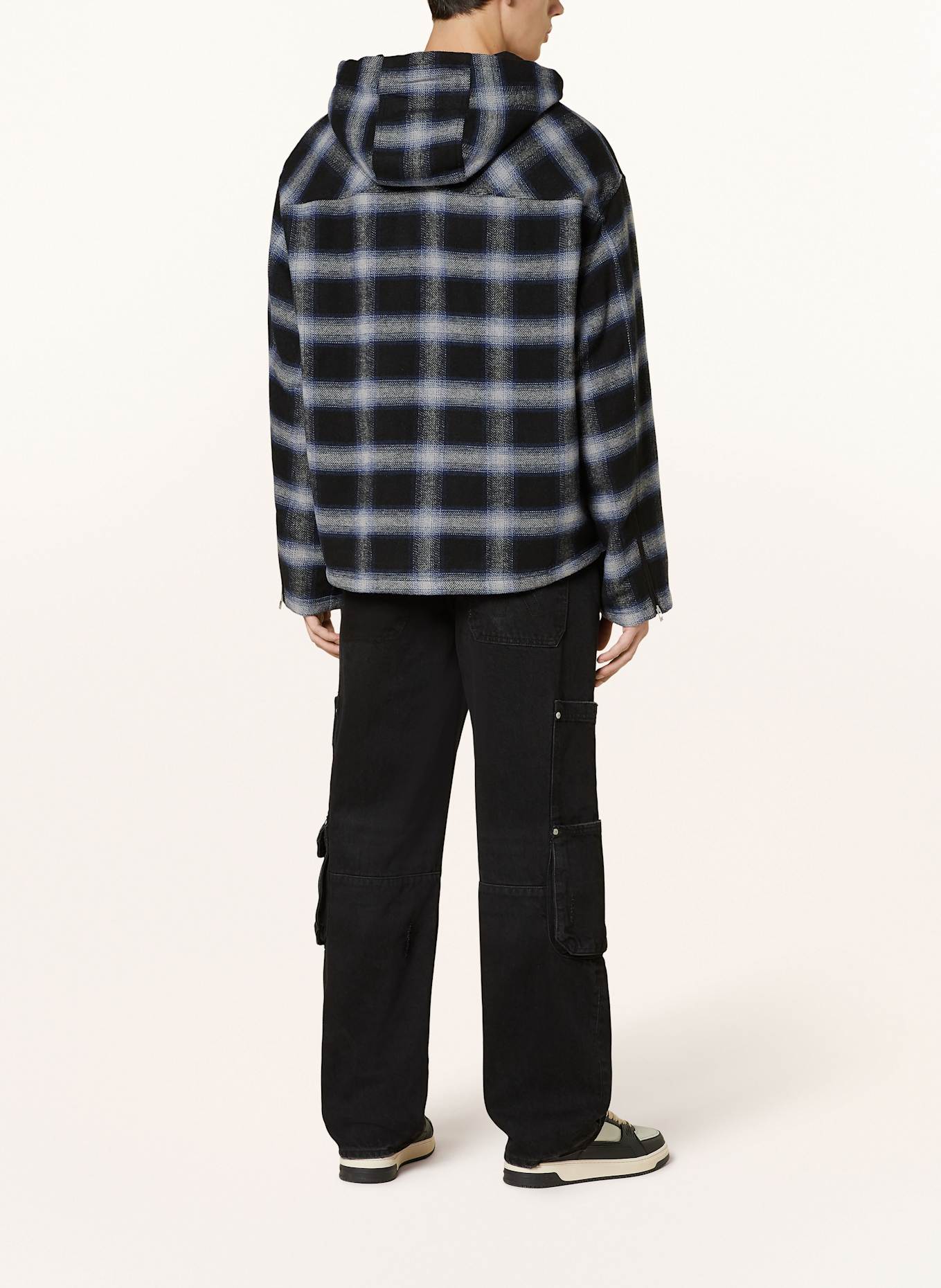 REPRESENT Overjacket: SCHWARZ / BLAU / GRAU