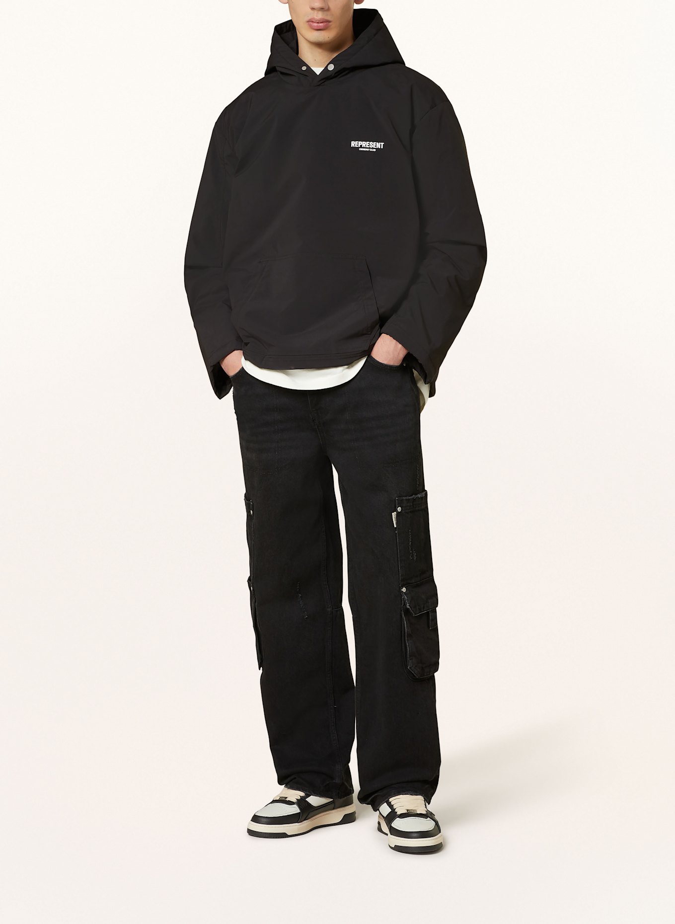 REPRESENT Cargojeans Regular Fit, Farbe: BLACK (Bild 2)