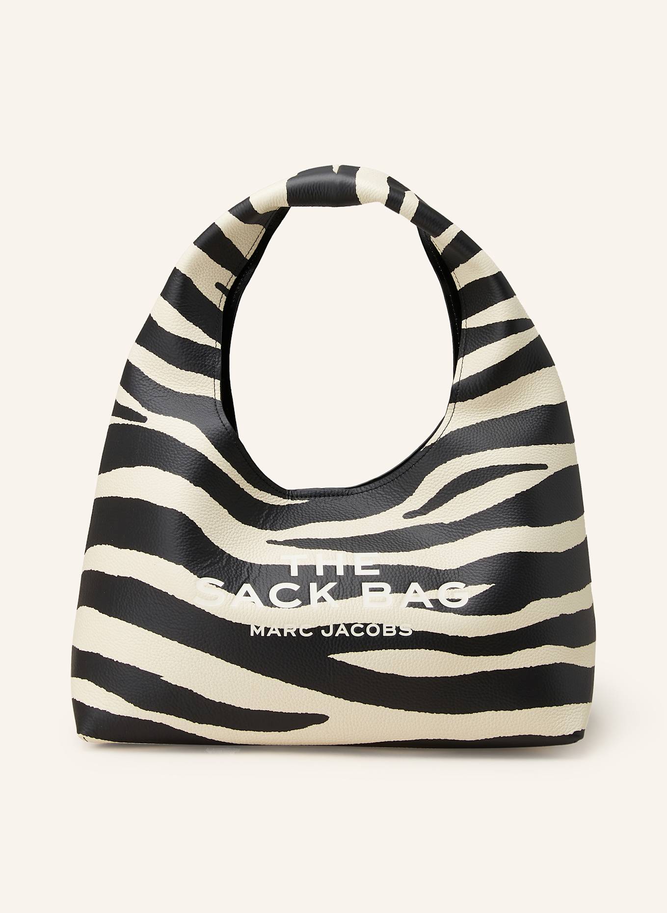 MARC JACOBS Shoulder bag THE SACK BAG ZEBRA in black ecru