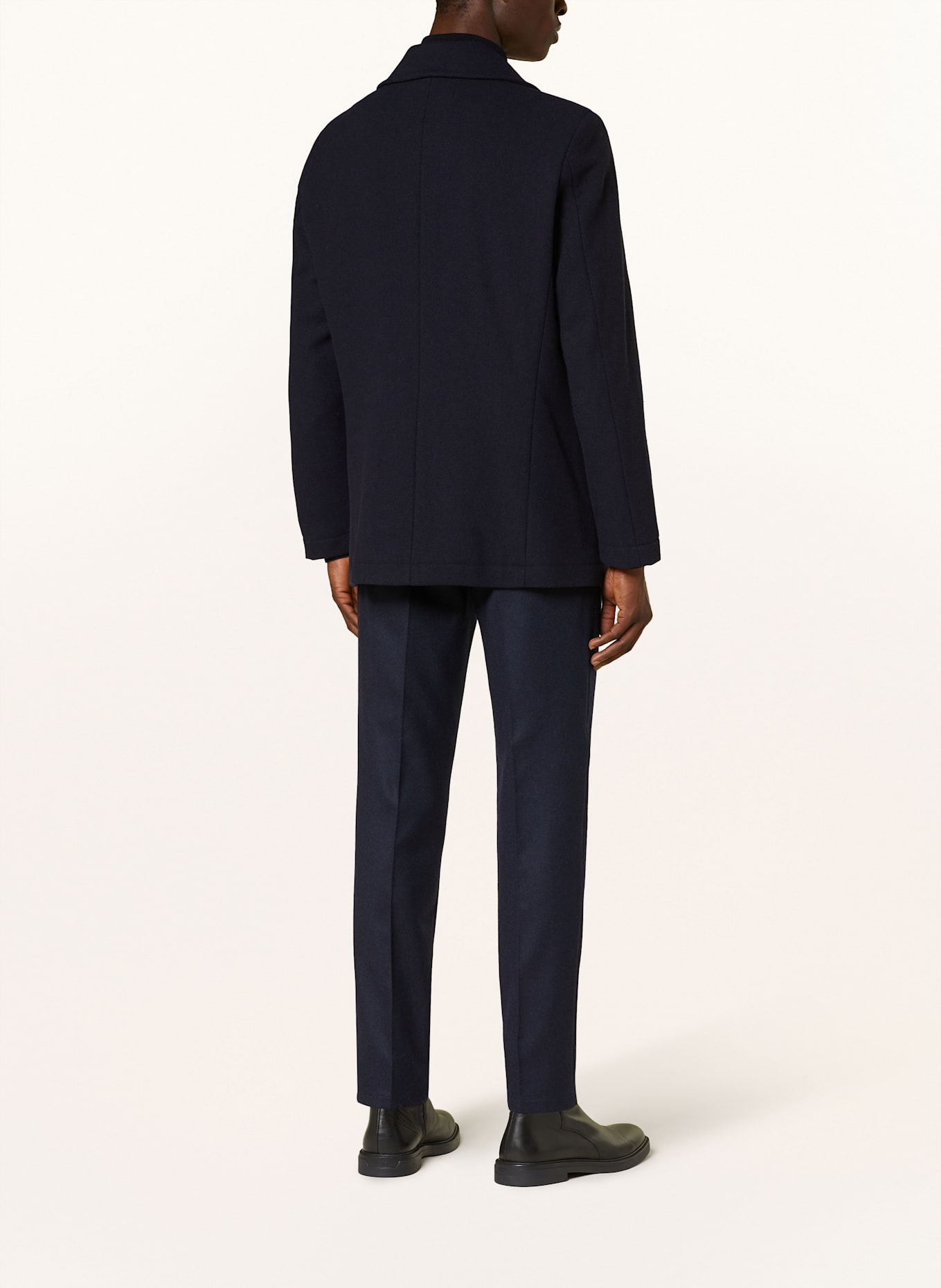 STROKESMAN'S Pea coat: DARK BLUE