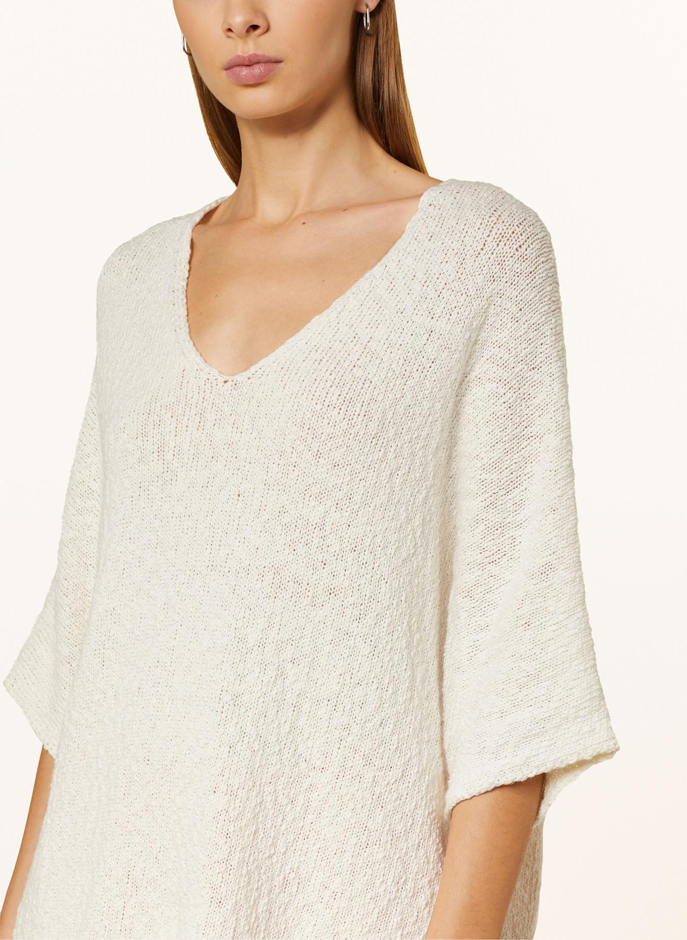 Rich & Royal Pullover mit Leinen und 3/4-Arm: ECRU