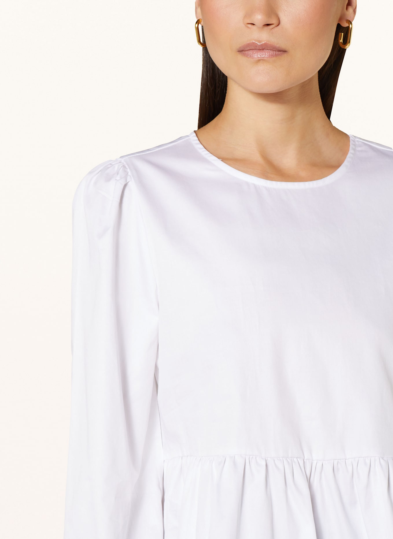 Rich & Royal Blusenshirt mit Rüschen: WEISS