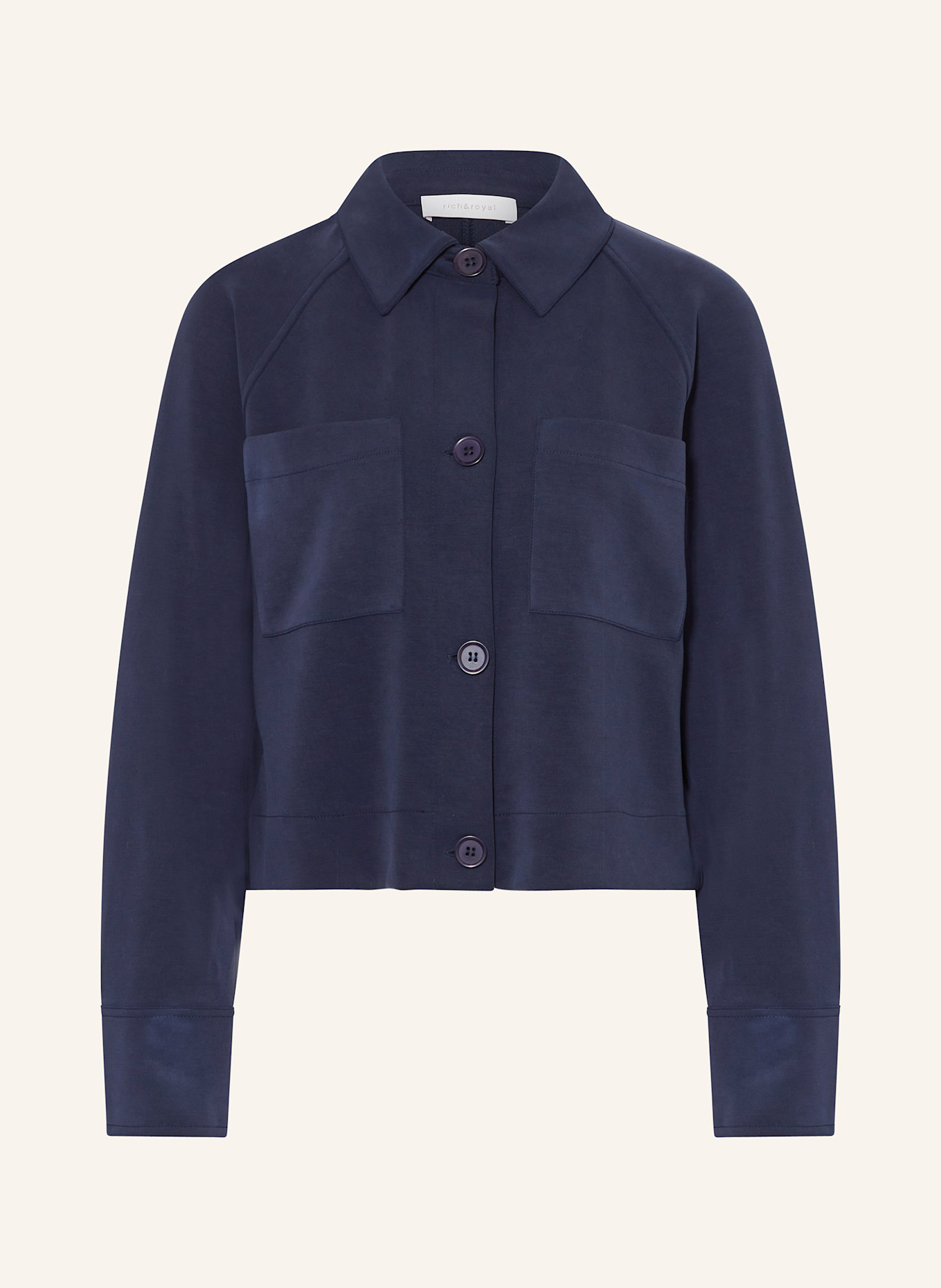 Rich & Royal Boxy jacket: DARK BLUE