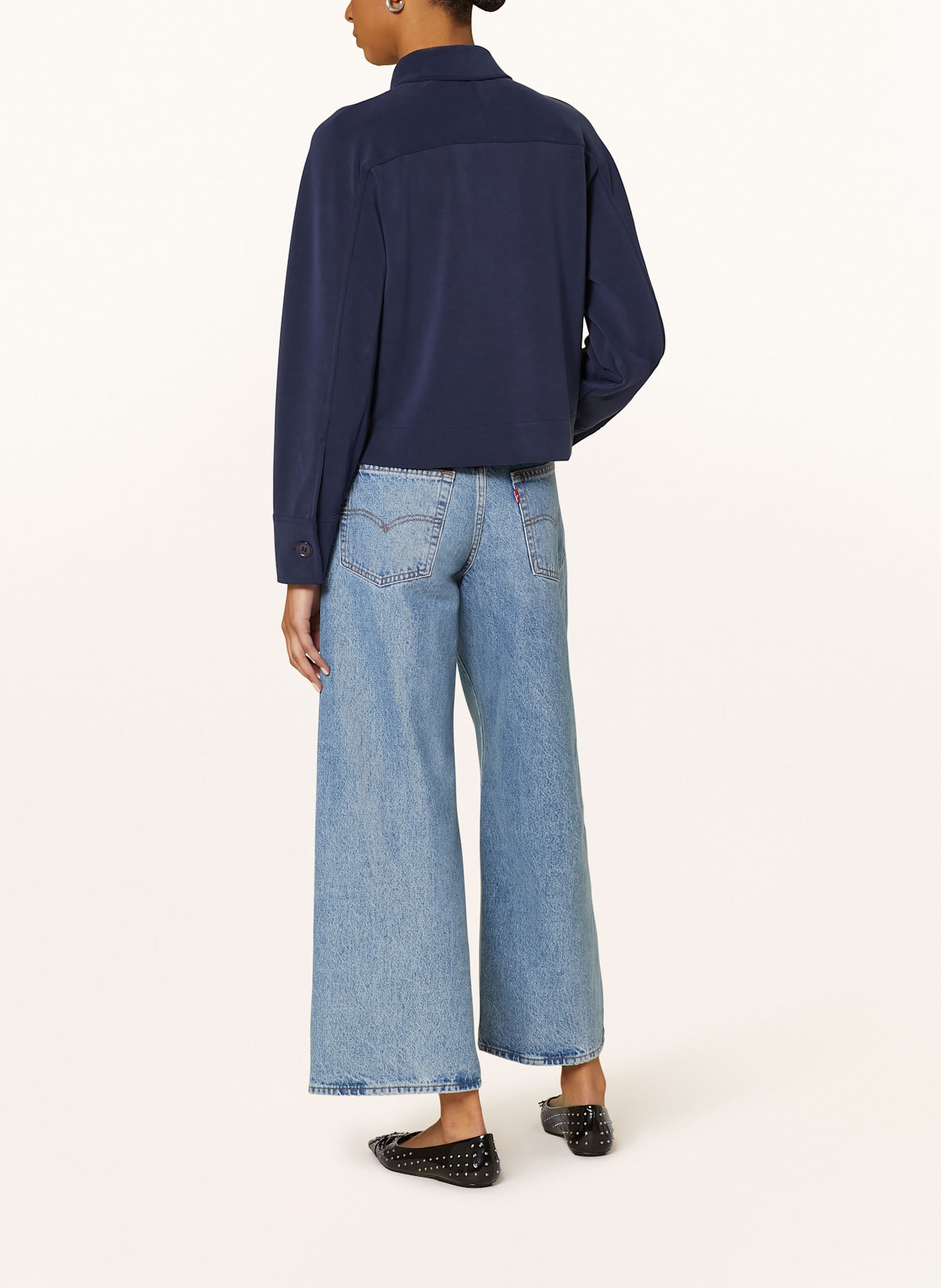 Rich & Royal Boxy jacket: DARK BLUE