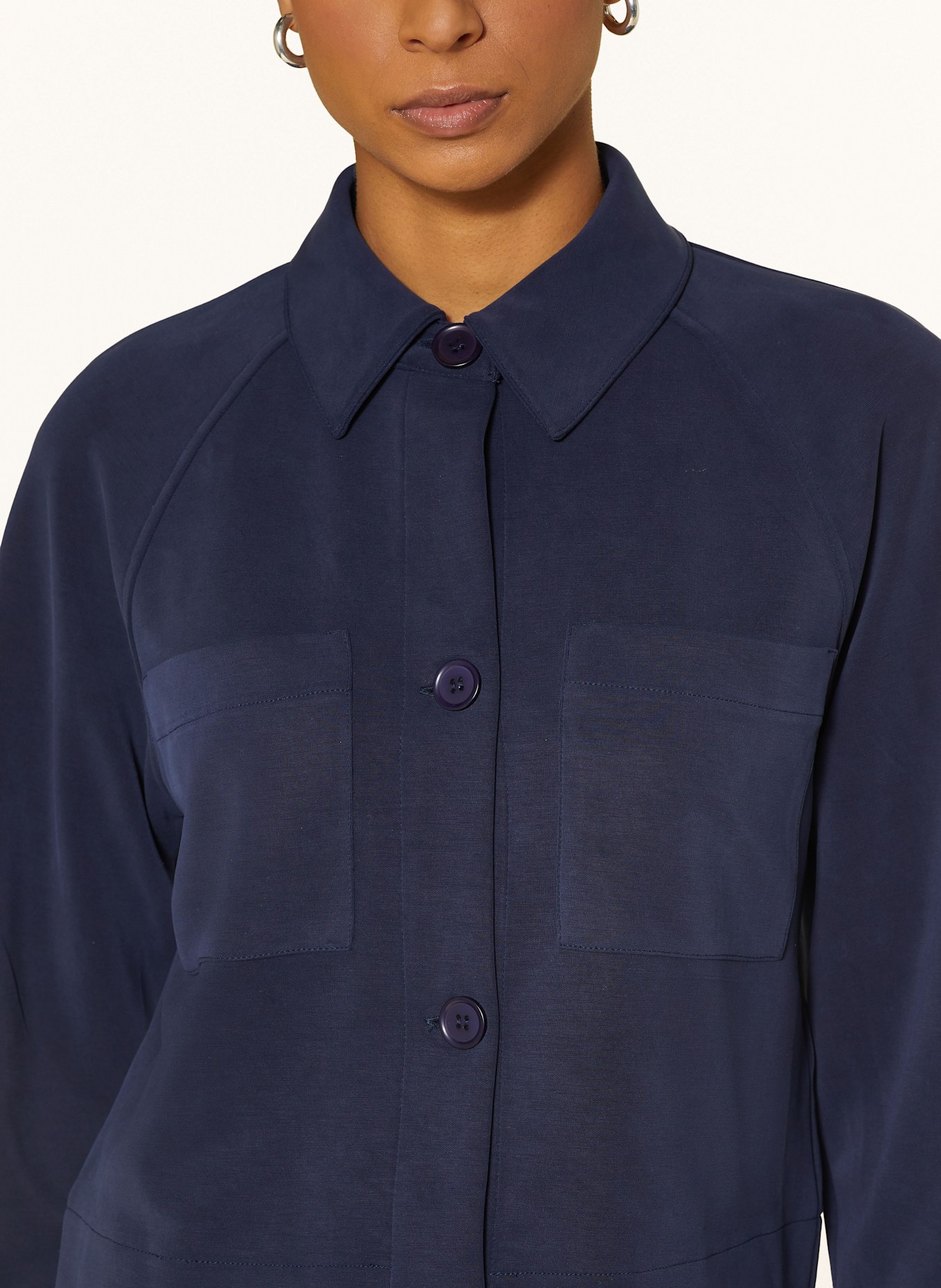 Rich & Royal Boxy jacket: DARK BLUE