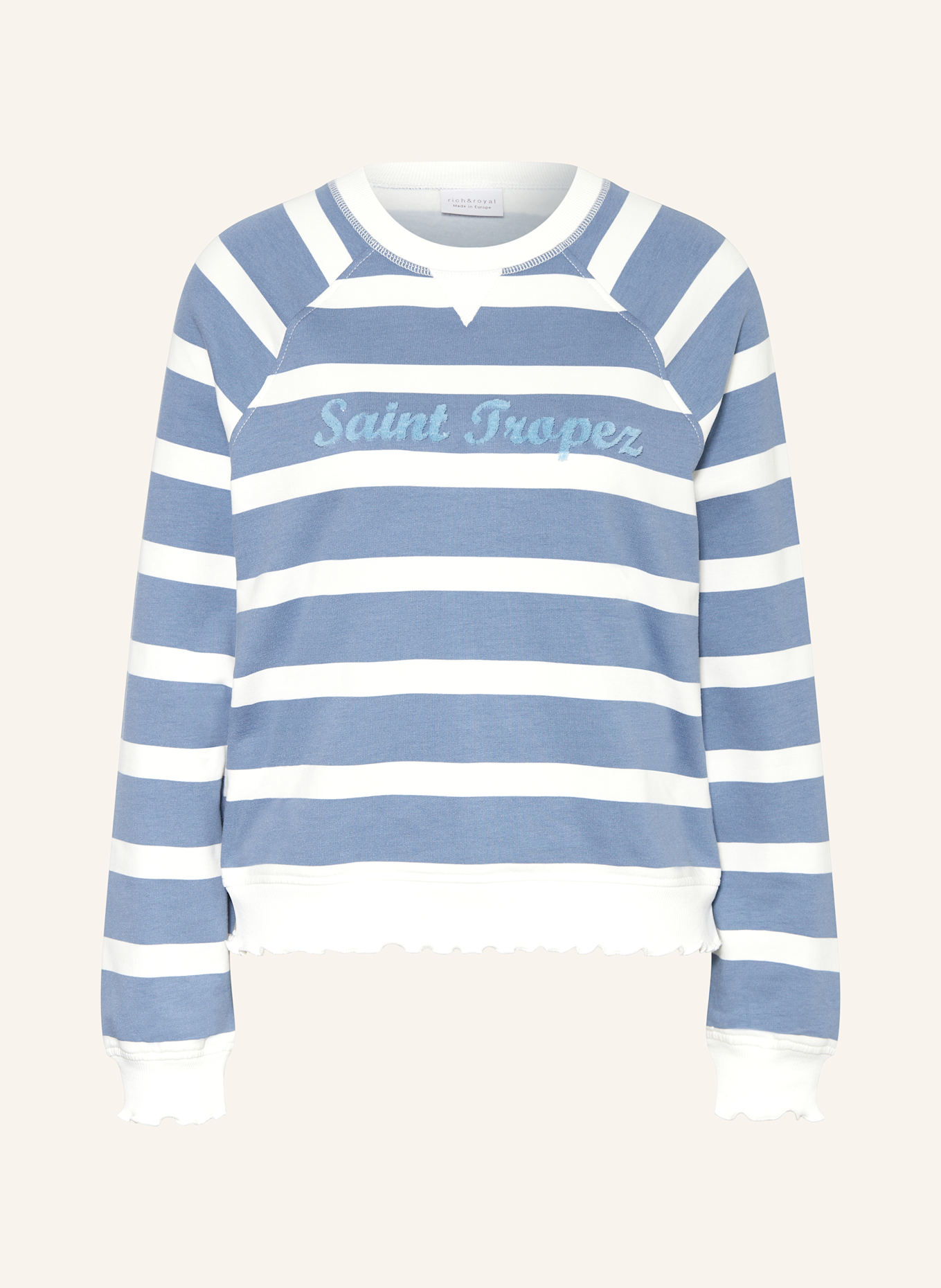 Rich & Royal Sweatshirt: Gestuz T-shirt blu con scritta "Tainted"