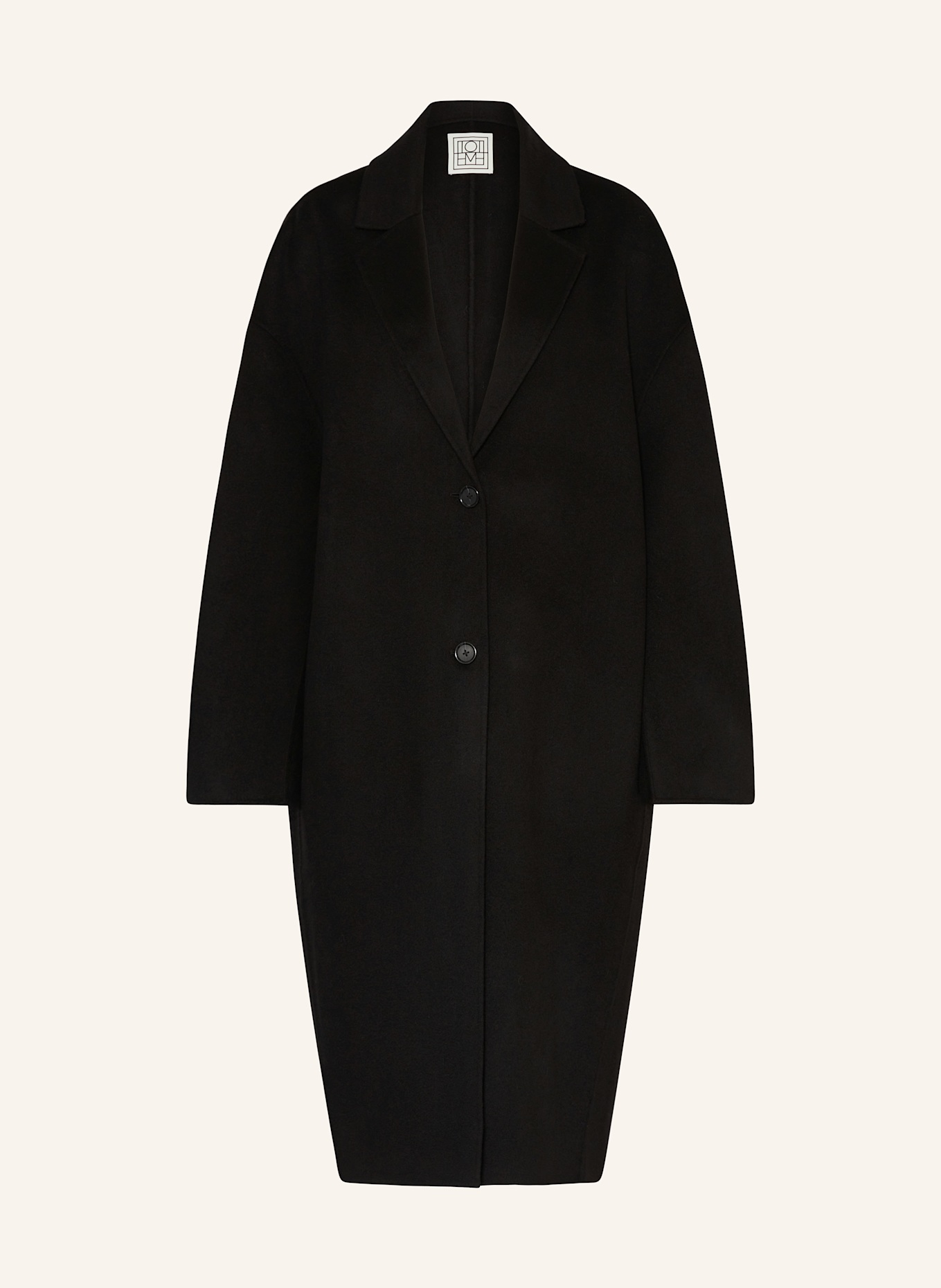 TOTEME Wollmantel: SCHWARZ