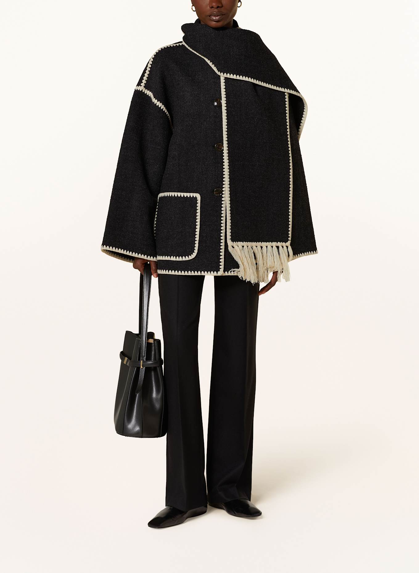 TOTEME Cabanjacke: DUNKELGRAU