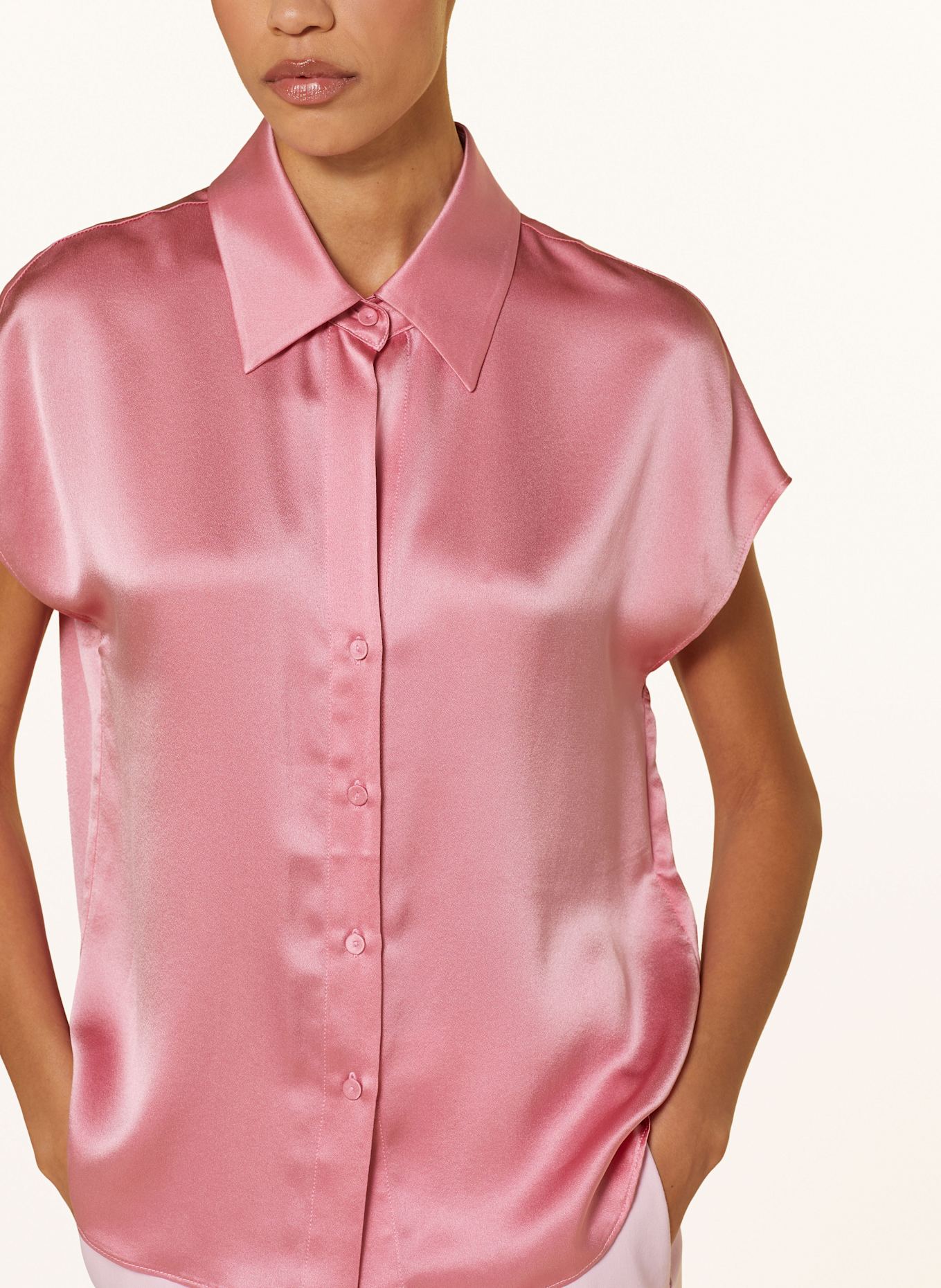 LUISA CERANO Bluzka z jedwabiu: RÓŻOWY