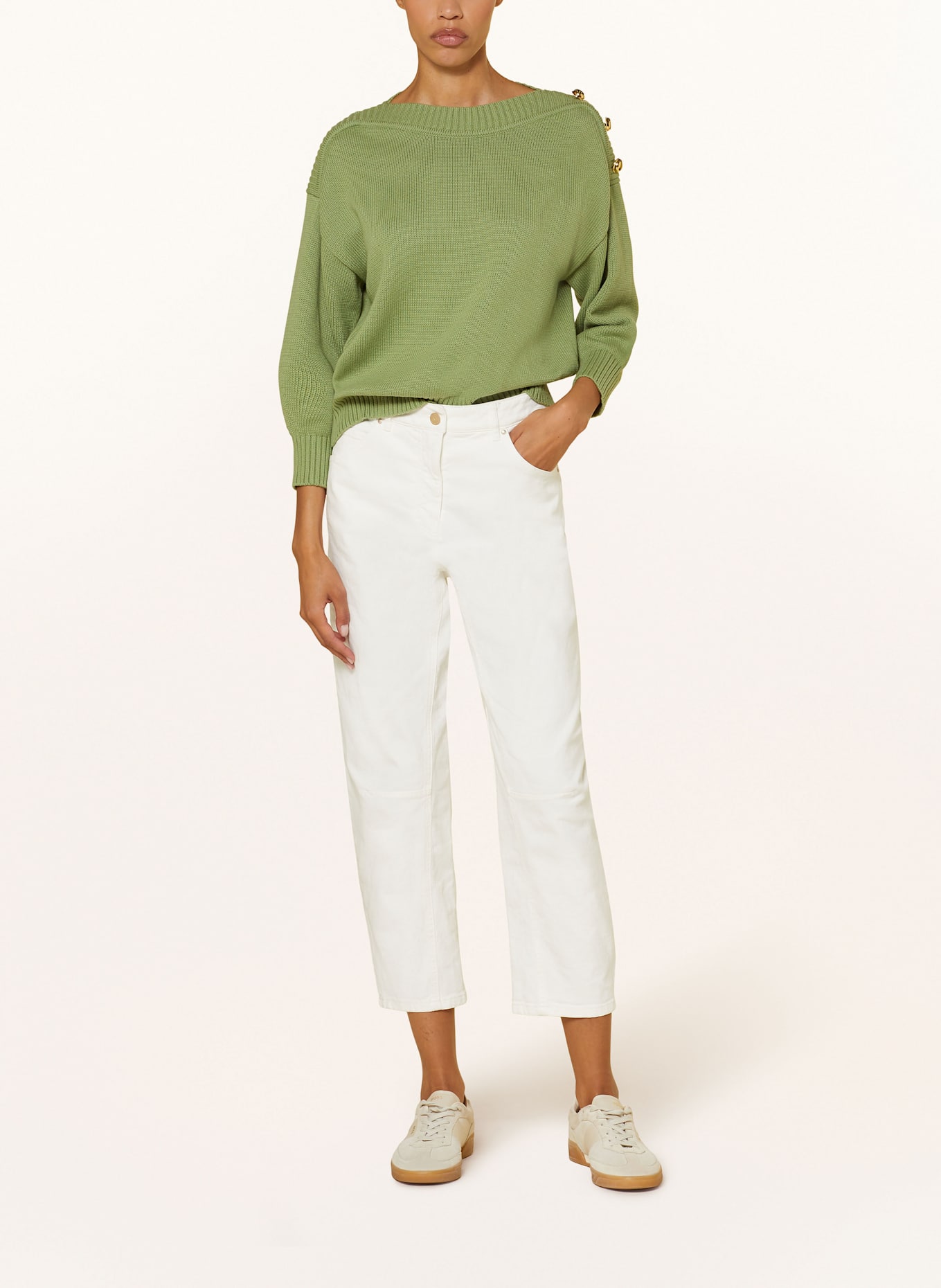 LUISA CERANO 7/8-Jeans: WEISS
