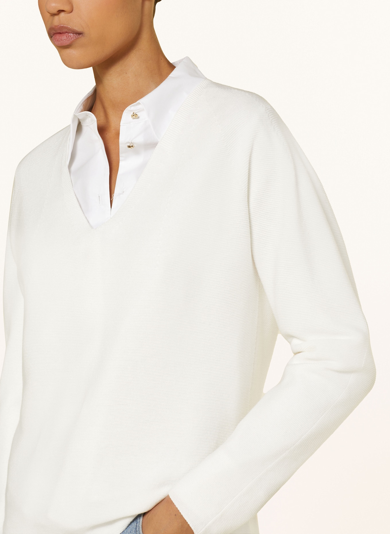 LUISA CERANO Pullover: WEISS