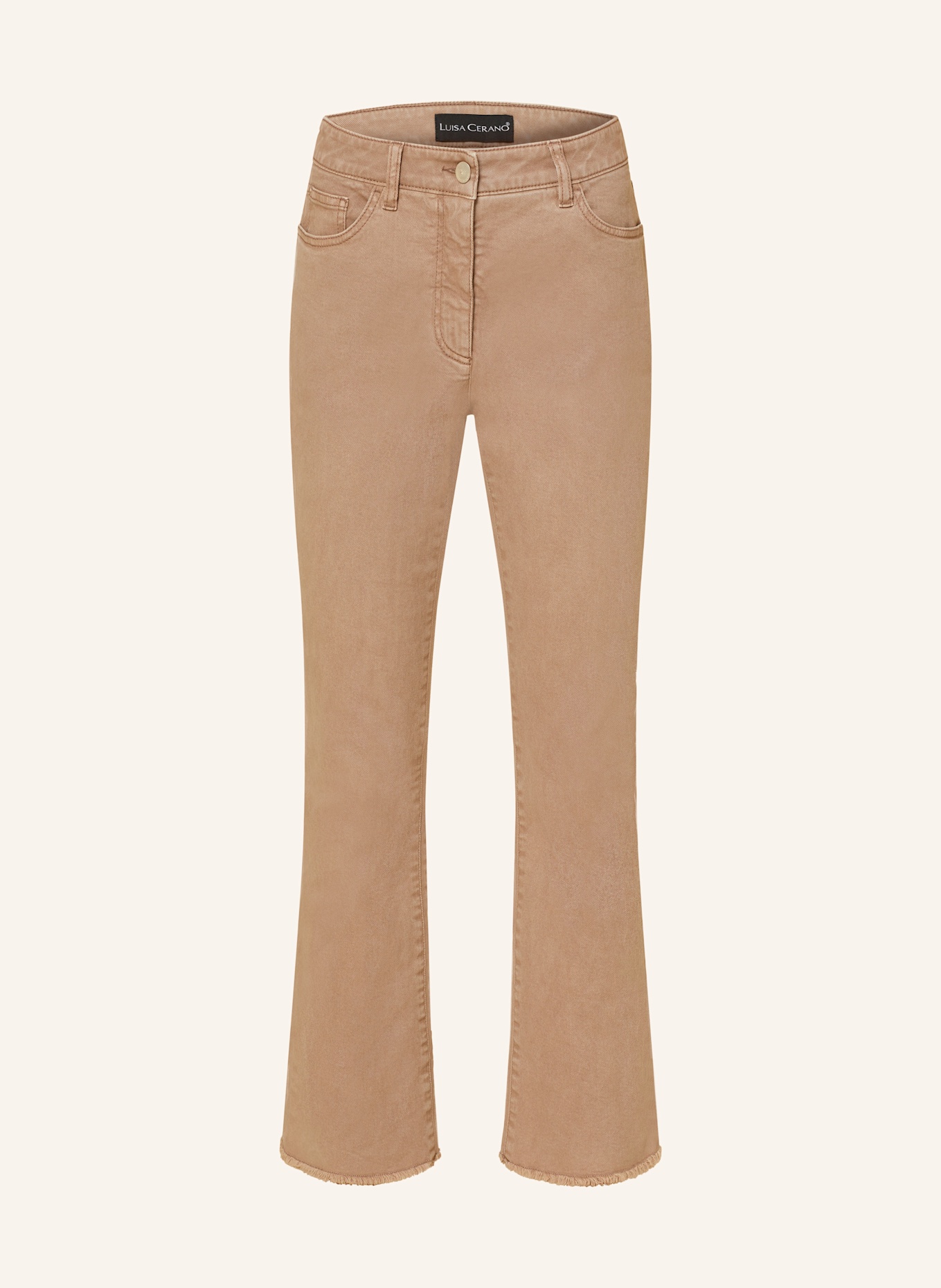 LUISA CERANO Flared Jeans EASY KICK: HELLBRAUN