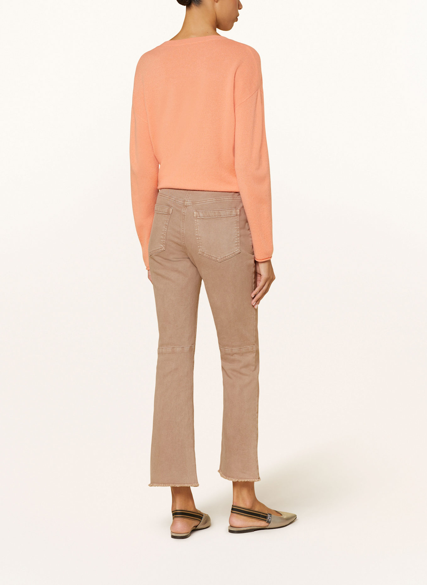 LUISA CERANO Flared Jeans EASY KICK: HELLBRAUN