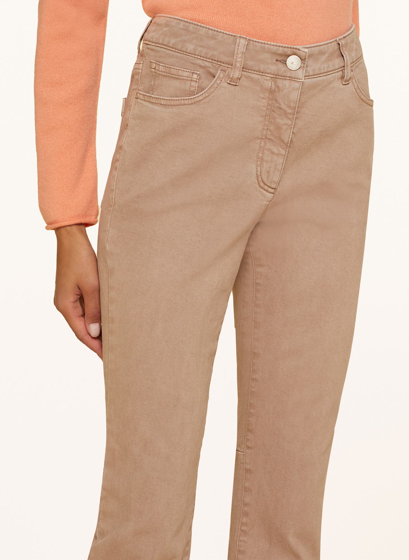 LUISA CERANO Flared Jeans EASY KICK: HELLBRAUN