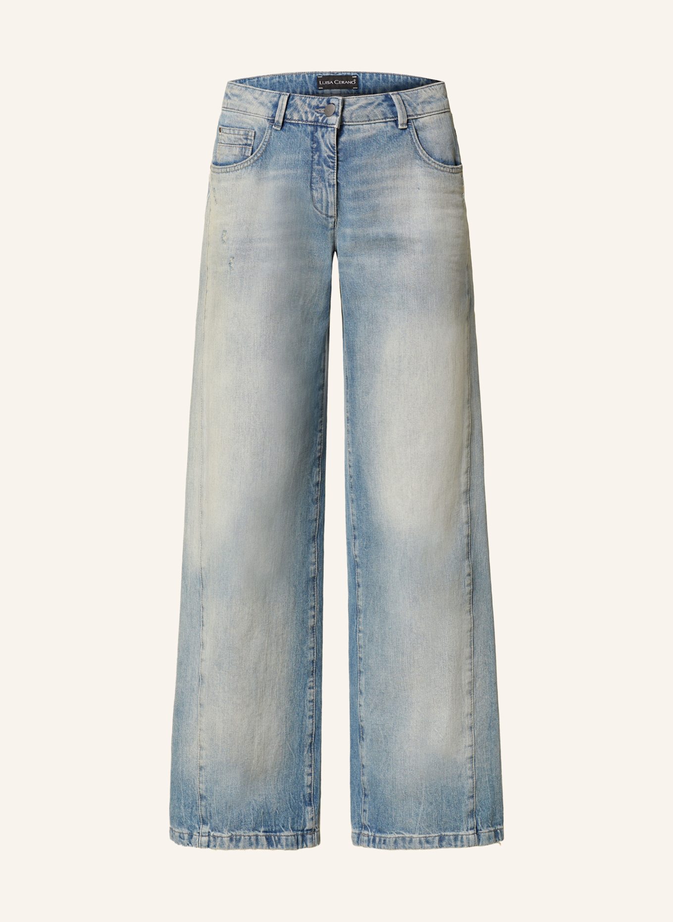 LUISA CERANO Straight Jeans: 234 blue