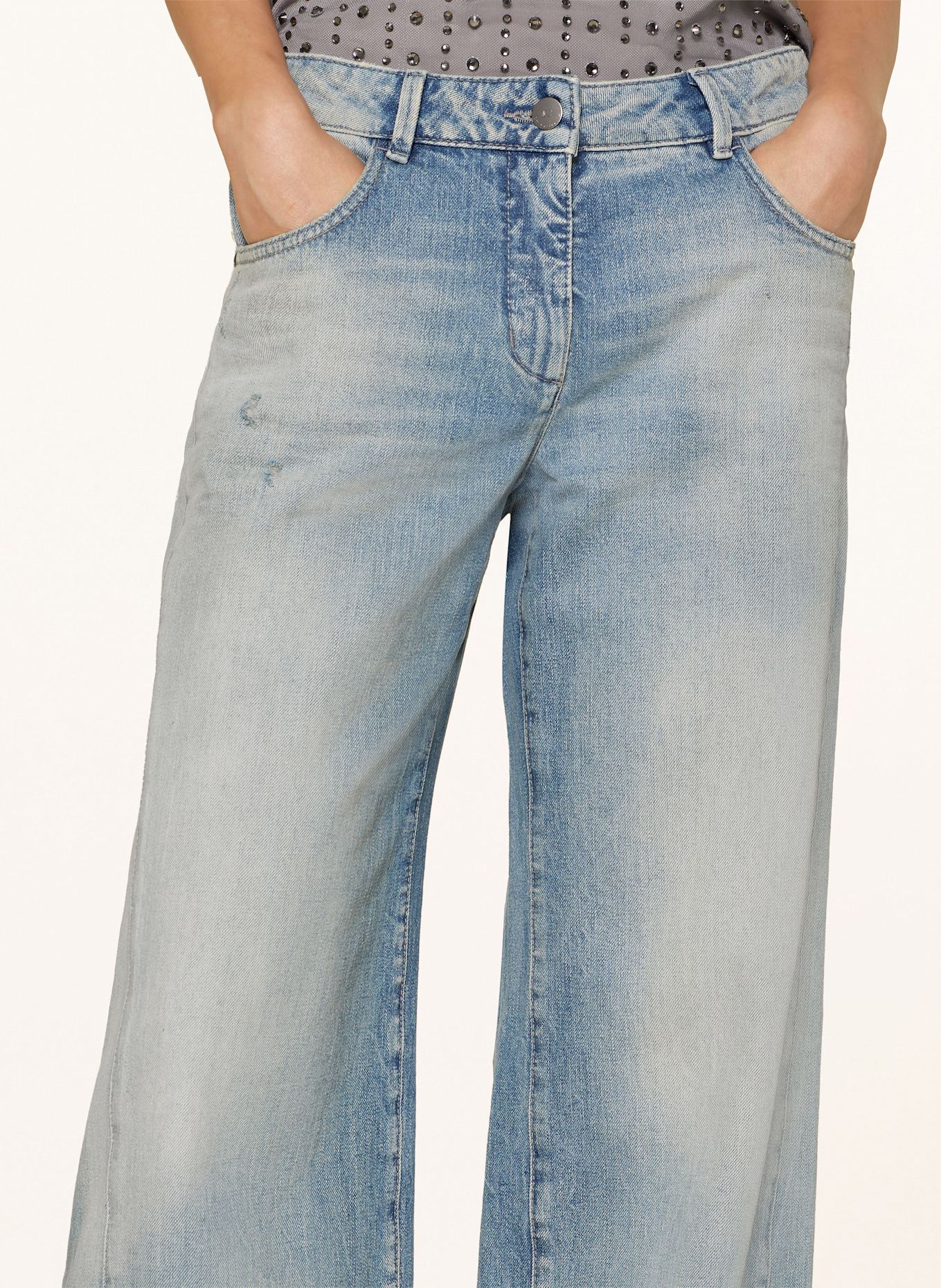 LUISA CERANO Straight Jeans: 234 blue